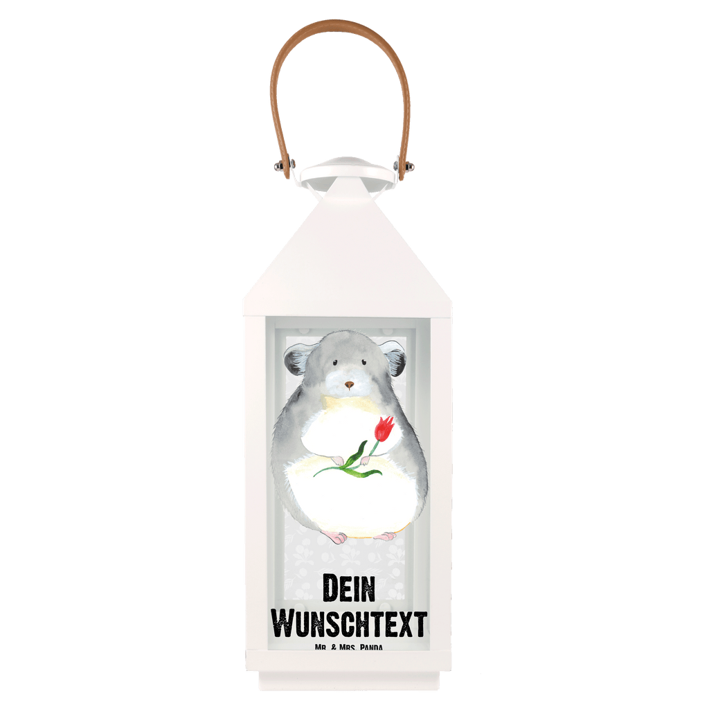 Personalisierte Deko Laterne Chinchilla mit Blume Gartenlampe, Gartenleuchte, Gartendekoration, Gartenlicht, Laterne kleine Laternen, XXL Laternen, Laterne groß, Tiermotive, Gute Laune, lustige Sprüche, Tiere, Chinchilla, Chinchillas, Liebeskummer, Kummer, Depressionen, traurig sein, Chaos, Glücklichsein, Büro, Büroalltag