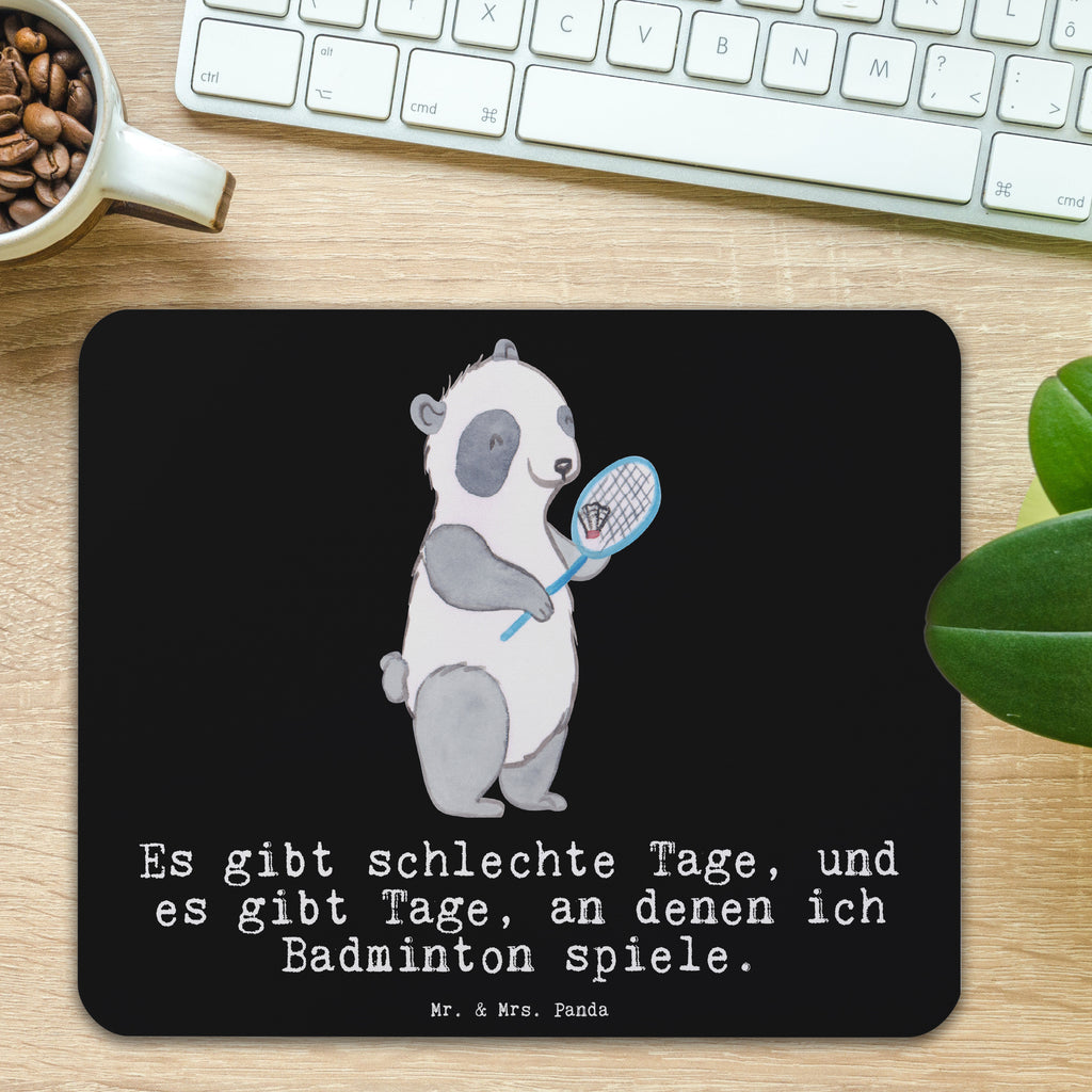 Mauspad Panda Badminton  Tage Mousepad, Computer zubehör, Büroausstattung, PC Zubehör, Arbeitszimmer, Mauspad, Einzigartiges Mauspad, Designer Mauspad, Mausunterlage, Mauspad Büro, Geschenk, Sport, Sportart, Hobby, Schenken, Danke, Dankeschön, Auszeichnung, Gewinn, Sportler, Badminton, Badminton spielen