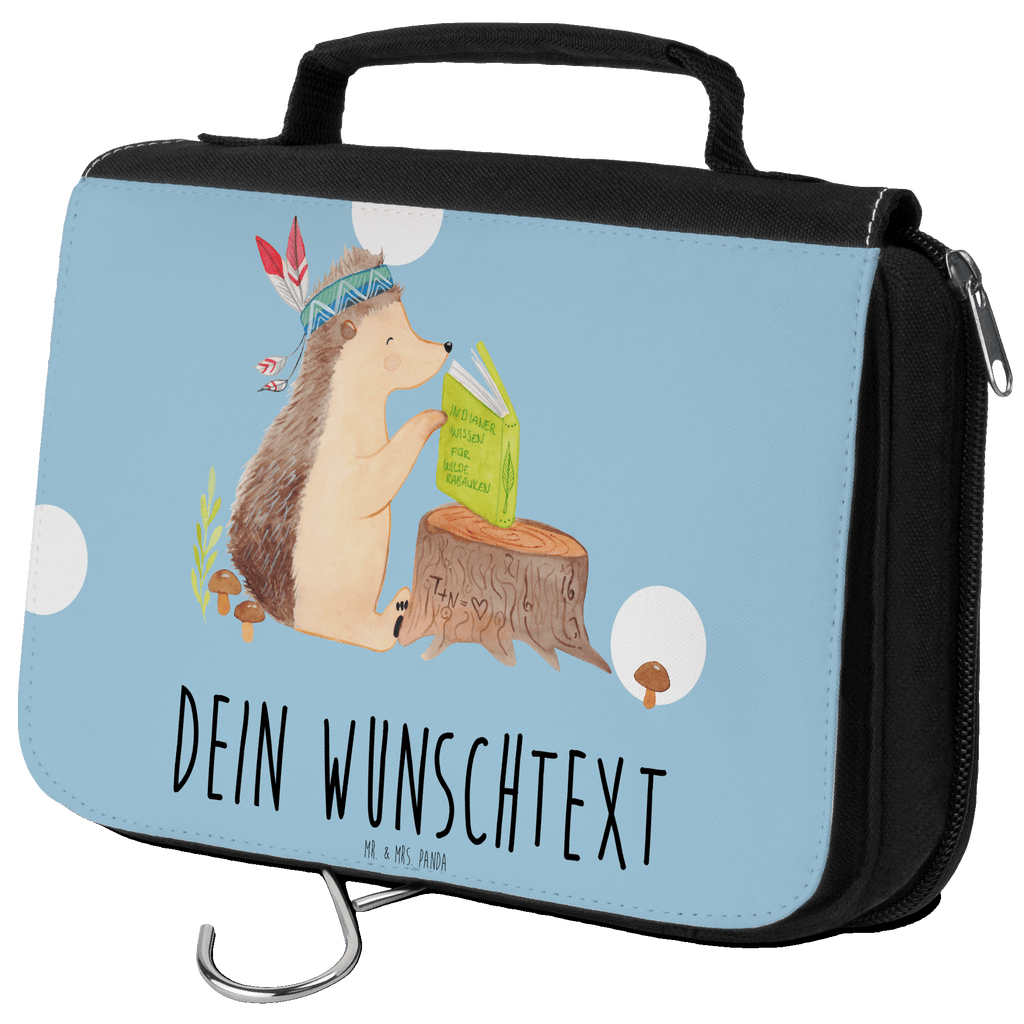 Personalisierter Kulturbeutel Igel Indianer Personalisierter Kulturbeutel, Personalisierte Waschtasche, Personalisierte Kosmetiktasche, Damen, Herren, Personalisierte Aufbewahrungstasche, Personalisierte Schminktasche, Personalisierter Kosmetikbeutel, Personalisierter Organizer, Personalisierte Kulturtasche, Personalisierte Schminkutensil, Personalisierung, Wunschtext, Wunschname, Selbst bedrucken, Kulturbeutel mit Namen, Waldtiere, Tiere, Igel, Indianer, Abenteuer, Lagerfeuer, Camping