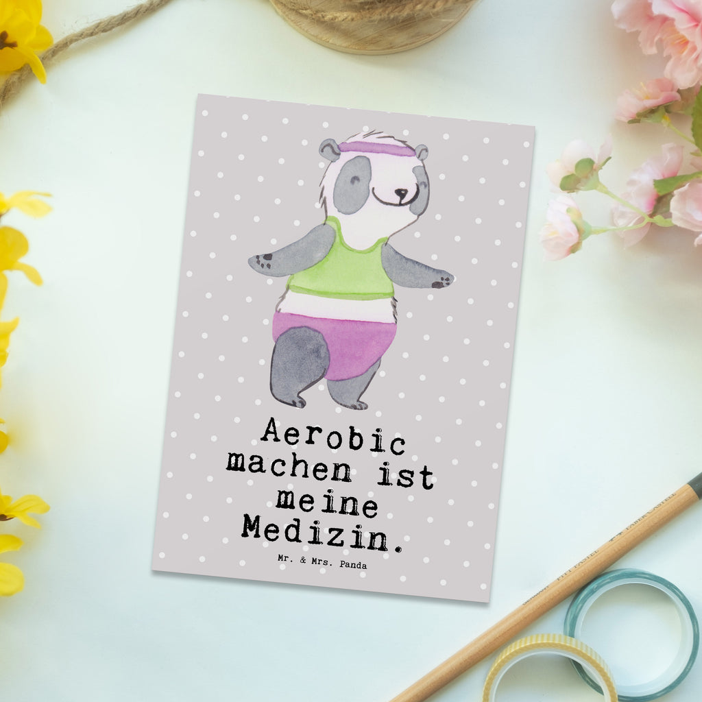 Postkarte Panda Aerobic Medizin Postkarte, Karte, Geschenkkarte, Grußkarte, Einladung, Ansichtskarte, Geburtstagskarte, Einladungskarte, Dankeskarte, Ansichtskarten, Einladung Geburtstag, Einladungskarten Geburtstag, Geschenk, Sport, Sportart, Hobby, Schenken, Danke, Dankeschön, Auszeichnung, Gewinn, Sportler, Aerobic, Aerobic Fitness, Fitnessstudio