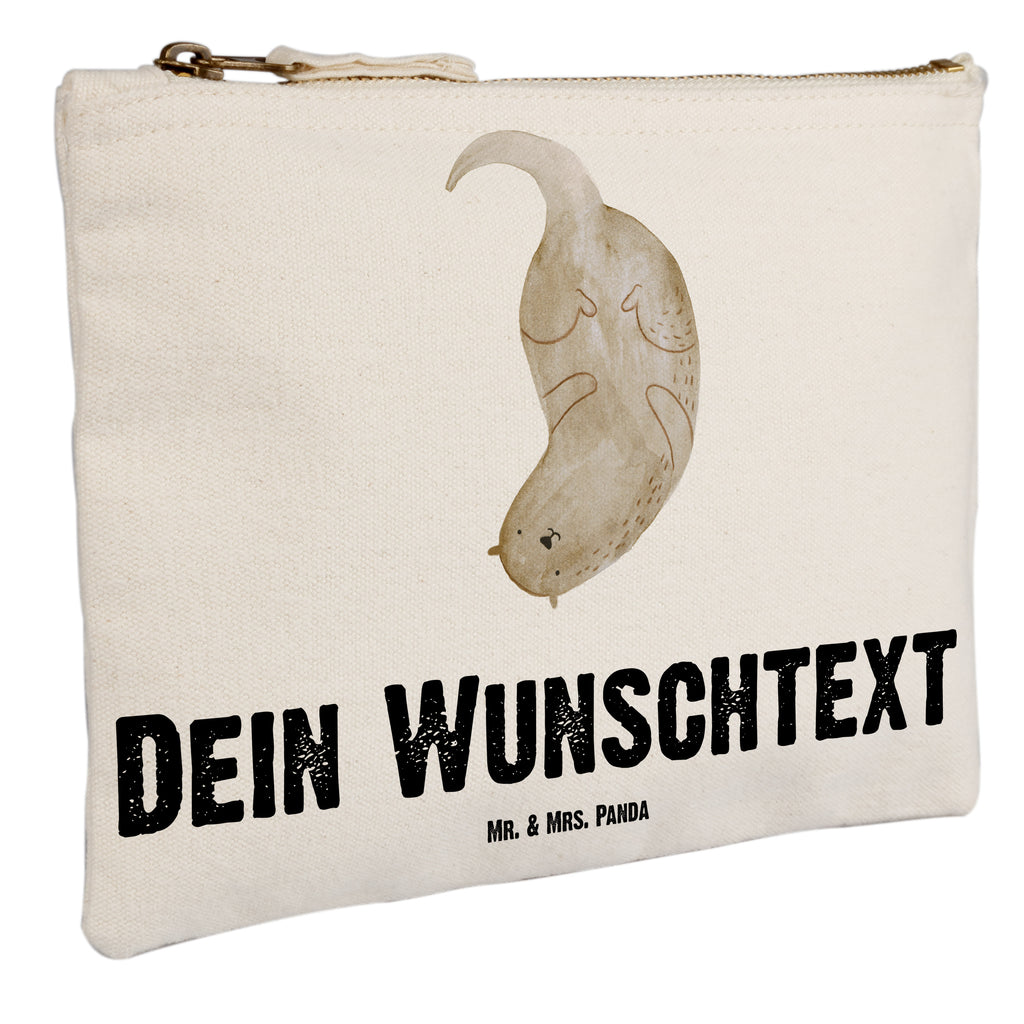 Personalisierte Schminktasche Otter kopfüber Personalisierte Schminktasche, Personalisierte Kosmetiktasche, Personalisierter Kosmetikbeutel, Personalisiertes Stiftemäppchen, Personalisiertes Etui, Personalisierte Federmappe, Personalisierte Makeup Bag, Personalisiertes Schminketui, Personalisiertes Kosmetiketui, Personalisiertes Schlamperetui, Schminktasche mit Namen, Kosmetiktasche mit Namen, Kosmetikbeutel mit Namen, Stiftemäppchen mit Namen, Etui mit Namen, Federmappe mit Namen, Makeup Bg  mit Namen, Schminketui mit Namen, Kosmetiketui mit Namen, Schlamperetui mit Namen, Schminktasche personalisieren, Schminktasche bedrucken, Schminktasche selbst gestalten, Otter, Fischotter, Seeotter, Otter Seeotter See Otter