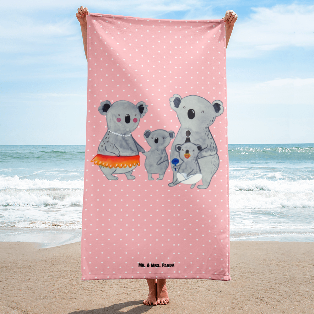 XL Badehandtuch Koala Familie Handtuch, Badetuch, Duschtuch, Strandtuch, Saunatuch, Familie, Vatertag, Muttertag, Bruder, Schwester, Mama, Papa, Oma, Opa, Koala, Koalas, Family, Kinder, Geschwister, Familienleben