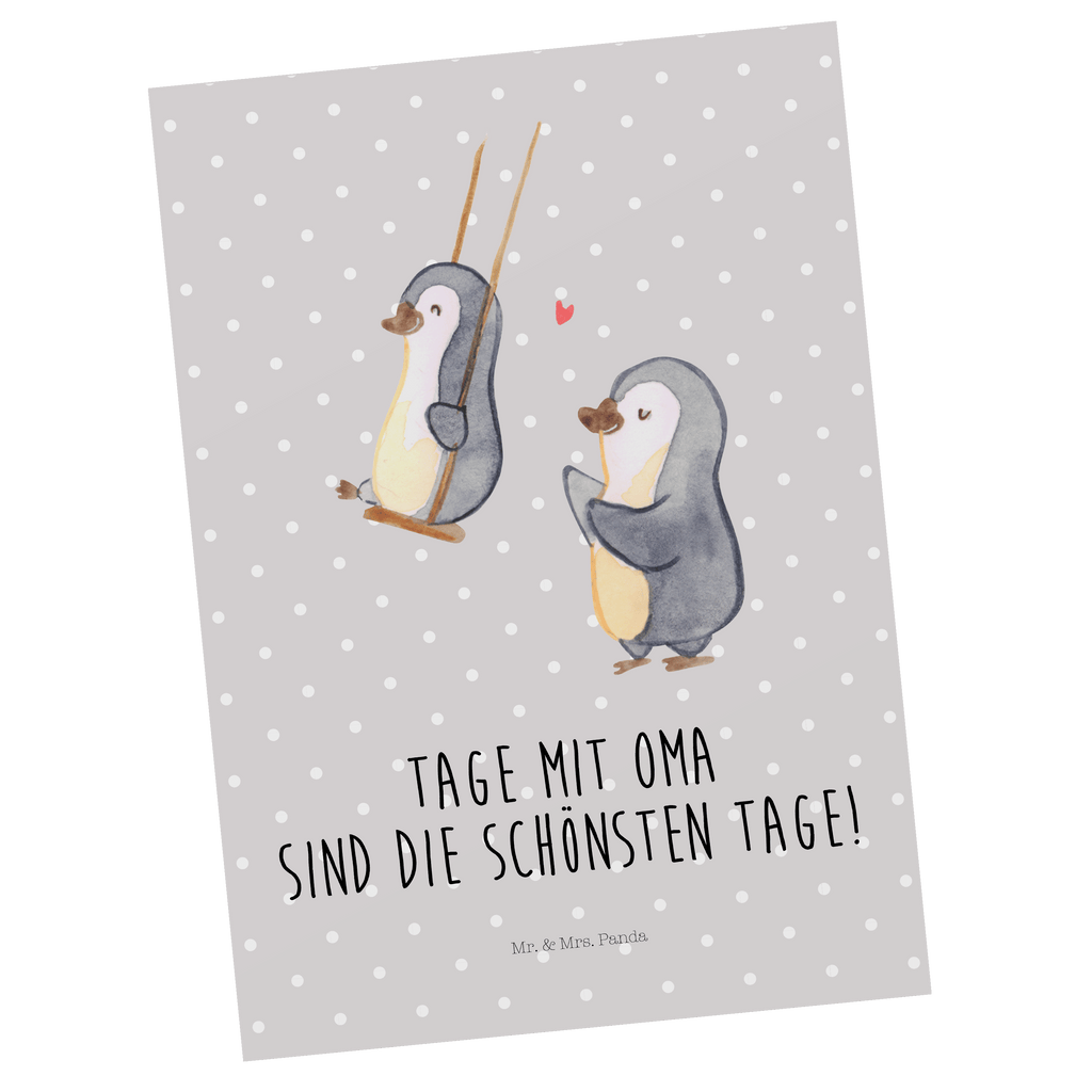 Postkarte Pinguin Oma schaukeln Postkarte, Karte, Geschenkkarte, Grußkarte, Einladung, Ansichtskarte, Geburtstagskarte, Einladungskarte, Dankeskarte, Ansichtskarten, Einladung Geburtstag, Einladungskarten Geburtstag, Familie, Vatertag, Muttertag, Bruder, Schwester, Mama, Papa, Oma, Opa, beste Oma, Lieblingsoma, Geschenk für Oma, Omi, Großmutter