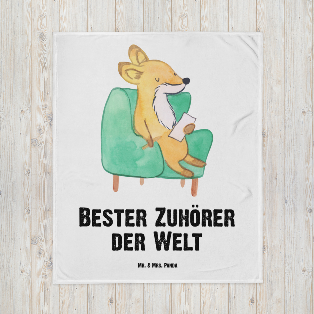 Kuscheldecke Fuchs Bester Zuhörer der Welt Decke, Wohndecke, Tagesdecke, Wolldecke, Sofadecke, für, Dankeschön, Geschenk, Schenken, Geburtstag, Geburtstagsgeschenk, Geschenkidee, Danke, Bedanken, Mitbringsel, Freude machen, Geschenktipp, Zuhörer, Freund, Freundin, offenes Ohr, Hilfsbereit, Hilfe