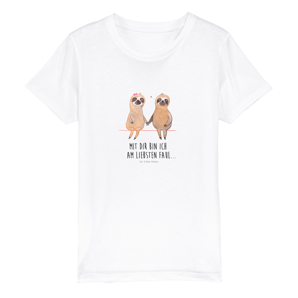 Organic Kinder T-Shirt Faultier Pärchen Kinder T-Shirt, Kinder T-Shirt Mädchen, Kinder T-Shirt Jungen, Faultier, Faultier Geschenk, Faultier Deko, Faultiere, faul, Lieblingstier, Liebe, Liebespaar, Faultierliebe, Faultierpärchen, verliebt, verlobt, gemeinsam, relaxen, Pärchen, Beziehung, Langsamkeit