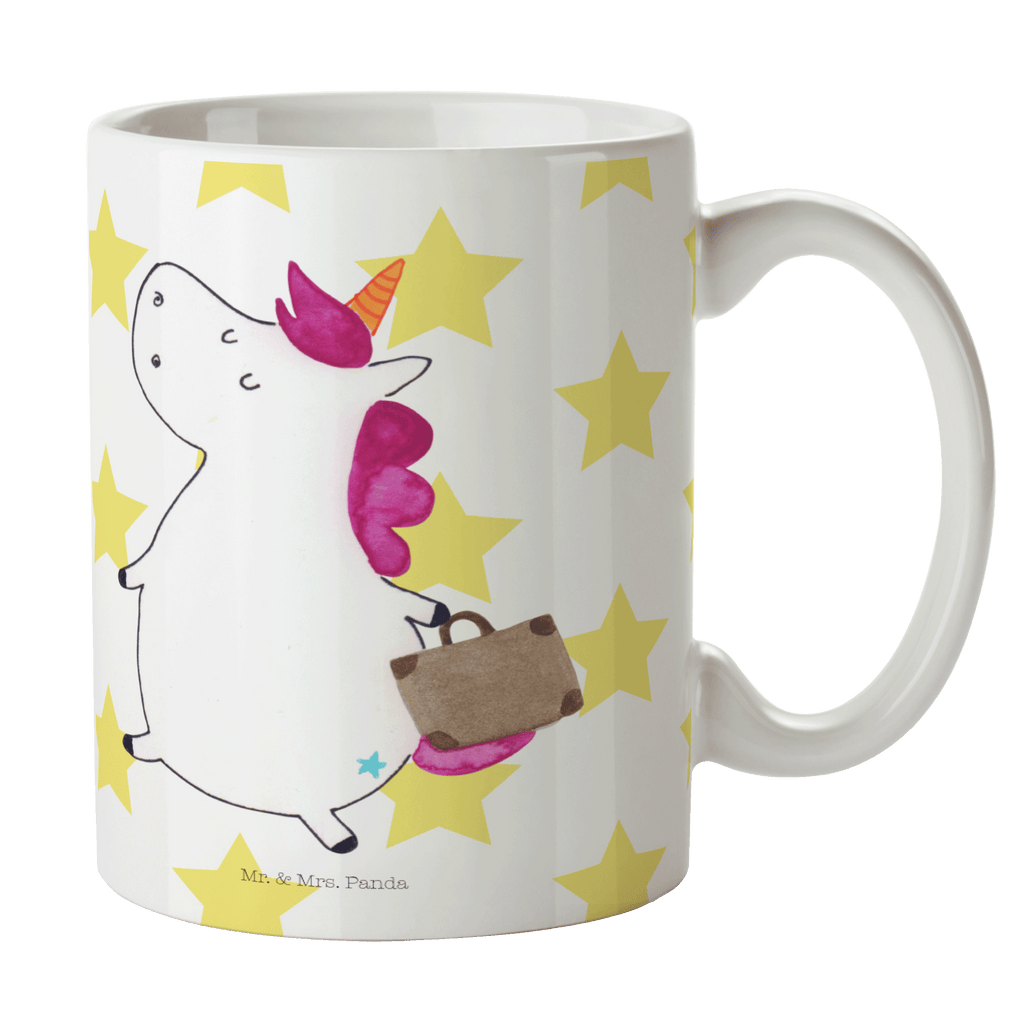 Tasse Einhorn Koffer Tasse, Kaffeetasse, Teetasse, Becher, Kaffeebecher, Teebecher, Keramiktasse, Porzellantasse, Büro Tasse, Geschenk Tasse, Tasse Sprüche, Tasse Motive, Kaffeetassen, Tasse bedrucken, Designer Tasse, Cappuccino Tassen, Schöne Teetassen, Einhorn, Einhörner, Einhorn Deko, Pegasus, Unicorn, unicorn, Koffer, Verreisen, Reise, Gepäck, Abenteuer, Erwachsen, Kind, albern, Spaß, lustig, witzig