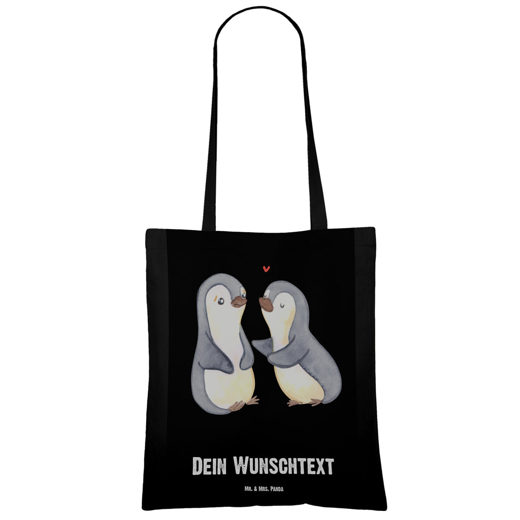 Personalisierte Tragetasche Pinguine trösten Personalisierte Beuteltasche, Personalisierter Beutel, Personalisierte Einkaufstasche, Personalisierter Jutebeutel, Personalisierter Stoffbeutel, Tragetasche mit Namen, Einkaufstasche mit Namen, Stoffbeutel mit Namen, Personalisierte Tasche, Personalisierte Jutetasche, Personalisierte Kindergartentasche, Liebe, Partner, Freund, Freundin, Ehemann, Ehefrau, Heiraten, Verlobung, Heiratsantrag, Liebesgeschenk, Jahrestag, Hocheitstag, Valentinstag, Geschenk für Frauen, Hochzeitstag, Mitbringsel, Geschenk für Freundin, Geschenk für Partner, Liebesbeweis, für Männer, für Ehemann