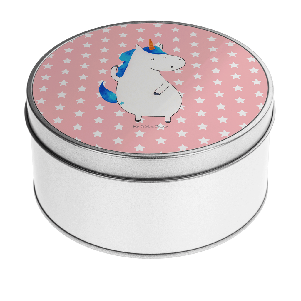 Blechdose rund Einhorn Mann Metalldose, Keksdose, Dose, Vorratsdose, Geschenkbox, Einhorn, Einhörner, Einhorn Deko, Pegasus, Unicorn, cool, Mann, Freundin, Familie, bester Freund, BFF, Party, hübsch, beste