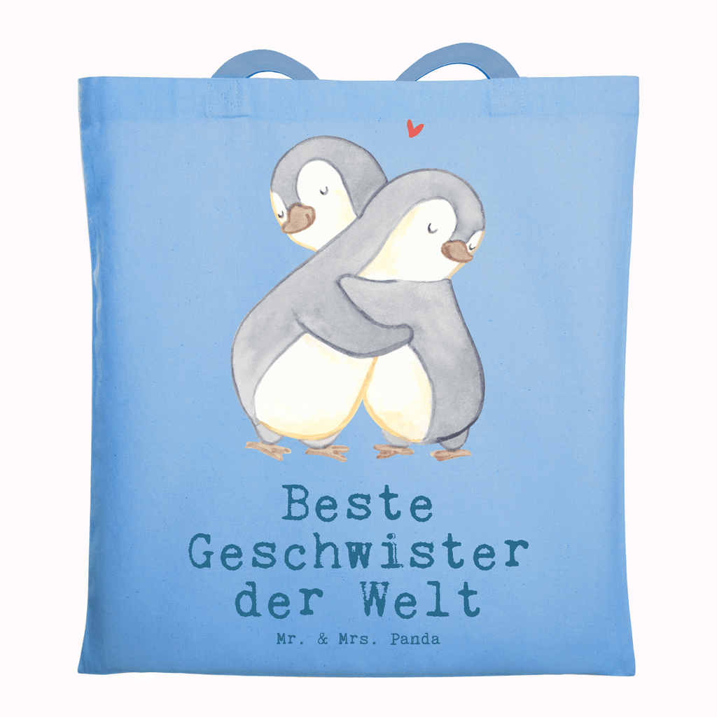 Tragetasche Pinguin Beste Geschwister der Welt Beuteltasche, Beutel, Einkaufstasche, Jutebeutel, Stoffbeutel, Tasche, Shopper, Umhängetasche, Strandtasche, Schultertasche, Stofftasche, Tragetasche, Badetasche, Jutetasche, Einkaufstüte, Laptoptasche, für, Dankeschön, Geschenk, Schenken, Geburtstag, Geburtstagsgeschenk, Geschenkidee, Danke, Bedanken, Mitbringsel, Freude machen, Geschenktipp, Geschwister, Geschwisterchen, Bruder, Schwester, Schwestern, Brüder, Familie, Nachwuchs