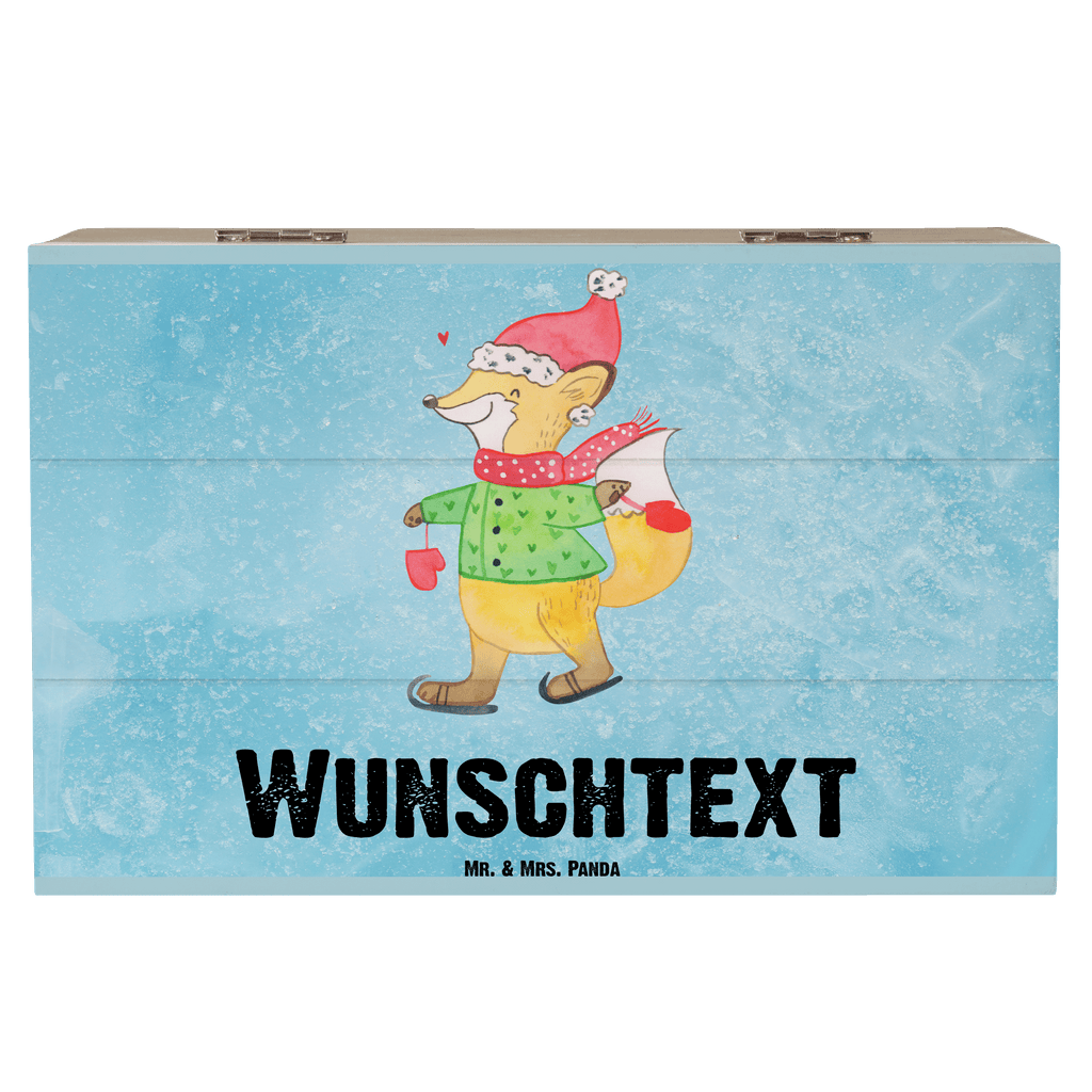 Personalisierte Holzkiste Fuchs  Schlittschuhe Holzkiste mit Namen, Kiste mit Namen, Schatzkiste mit Namen, Truhe mit Namen, Schatulle mit Namen, Erinnerungsbox mit Namen, Erinnerungskiste, mit Namen, Dekokiste mit Namen, Aufbewahrungsbox mit Namen, Holzkiste Personalisiert, Kiste Personalisiert, Schatzkiste Personalisiert, Truhe Personalisiert, Schatulle Personalisiert, Erinnerungsbox Personalisiert, Erinnerungskiste Personalisiert, Dekokiste Personalisiert, Aufbewahrungsbox Personalisiert, Geschenkbox personalisiert, GEschenkdose personalisiert, Winter, Weihnachten, Weihnachtsdeko, Nikolaus, Advent, Heiligabend, Wintermotiv, Weihnachtsmann, Weihnachtstage, Weihnachtsbaum, Tannenbaum, Weihnachtszeit