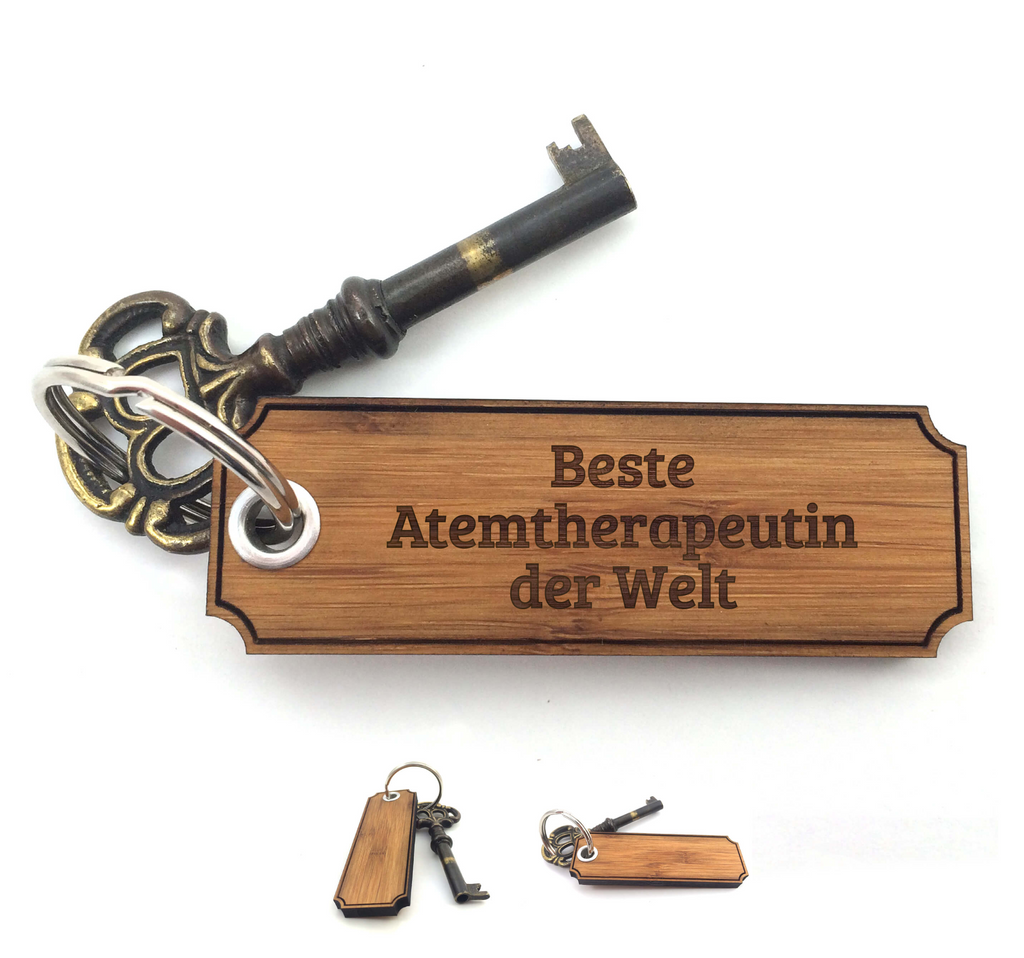 Schlüsselanhänger Classic Gravur Atemtherapeutin Schlüsselanhänger, Anhänger, Taschenanhänger, Glücksbringer, Schlüsselbund, Schlüsselanhänger Holz, Schlüsselanhänger aus Holz, Holz Schlüsselanhänger, Holzschlüsselanhänger, Geschenke, Schenken, Gravur