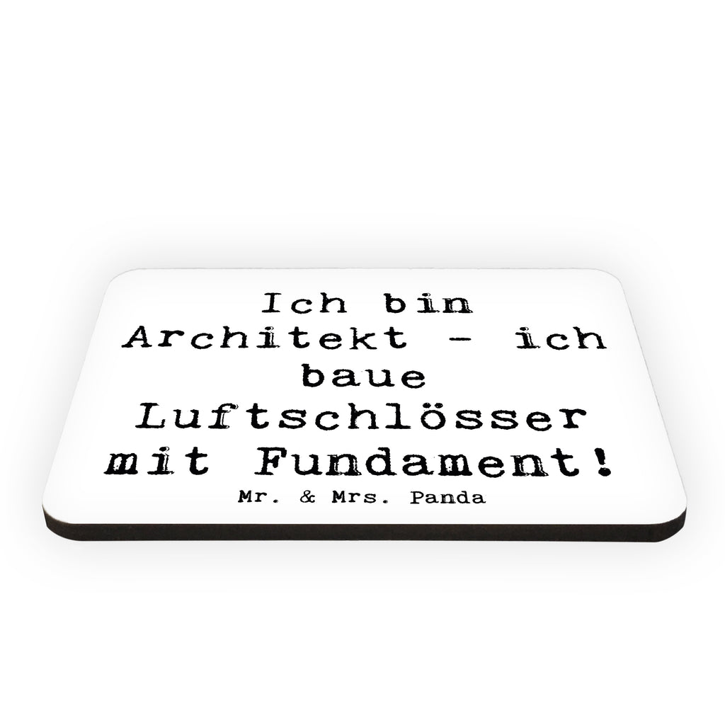 Magnet Spruch Ich bin Architekt - ich baue Luftschlösser mit Fundament! Kühlschrankmagnet, Pinnwandmagnet, Souvenir Magnet, Motivmagnete, Dekomagnet, Whiteboard Magnet, Notiz Magnet, Kühlschrank Dekoration, Beruf, Ausbildung, Jubiläum, Abschied, Rente, Kollege, Kollegin, Geschenk, Schenken, Arbeitskollege, Mitarbeiter, Firma, Danke, Dankeschön