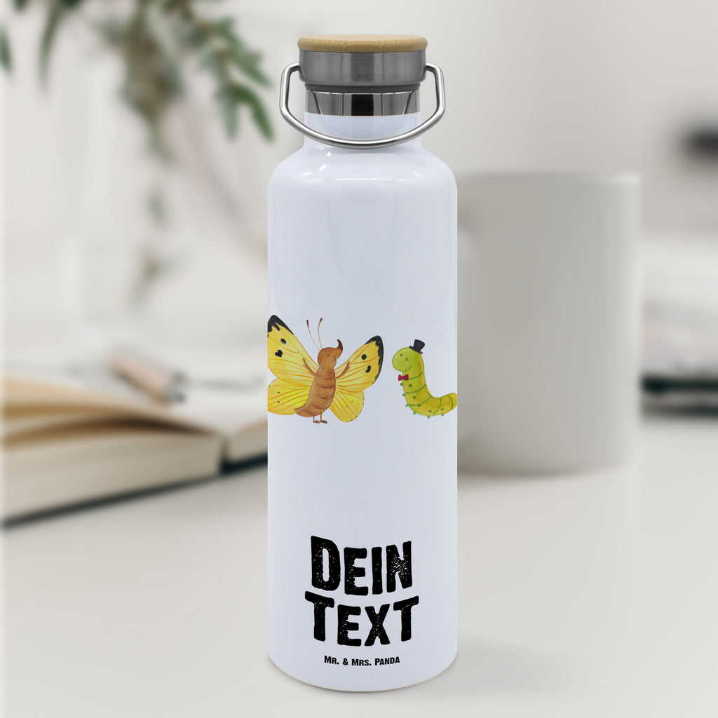 Personalisierte Trinkflasche Raupe & Schmetterling Personalisierte Trinkflasche, Trinkflasche mit Namen, Trinkflasche bedrucken, Flasche personalisiert, Trinkflasch mit Aufdruck, Trinkflasche Werbegeschenk, Namensaufdruck Trinkflasche, Sportflasche personalisiert, Trinkflasche Sport, Tiermotive, Gute Laune, lustige Sprüche, Tiere, Raupe, Schmetterling, Zitronenfalter, Entwicklung, Erwachsen werden, Kokon, Hut, Hütchen, Schönheit, Aufwachsen