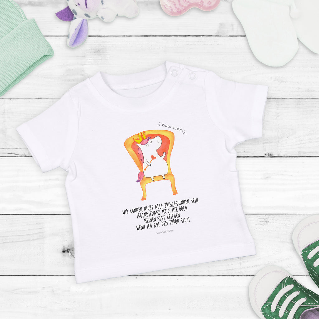 Organic Baby Shirt Einhorn König Baby T-Shirt, Jungen Baby T-Shirt, Mädchen Baby T-Shirt, Shirt, Einhorn, Einhörner, Einhorn Deko, Pegasus, Unicorn, König, Präsident, Bundeskanzler, Herrscher, Kaiser, Prinzessin, Krone