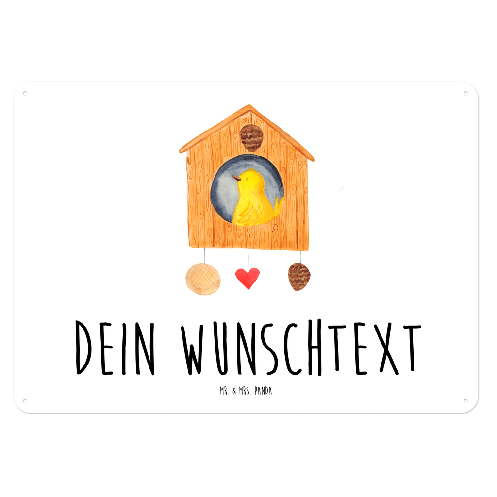 Personalisiertes Blechschild Vogel Haus Blechschild, Metallschild, Geschenk Schild, Schild, Magnet-Metall-Schild, Deko Schild, Wandschild, Wand-Dekoration, Türschild, Tiermotive, Gute Laune, lustige Sprüche, Tiere, Vogel, Vögel, Vogelhaus, Vogelhäuschen, Home sweet home, Zuhause, Nest, Eigenheim, Familie, Wohnung, Haus, unser Haus, Lieblingsort, Castle