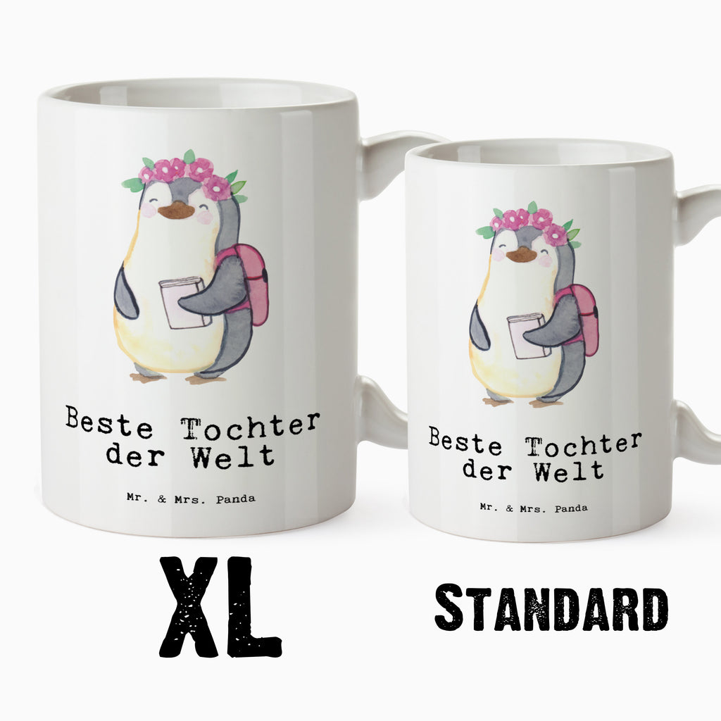 XL Tasse Pinguin Beste Tochter der Welt XL Tasse, Große Tasse, Grosse Kaffeetasse, XL Becher, XL Teetasse, spülmaschinenfest, Jumbo Tasse, Groß, für, Dankeschön, Geschenk, Schenken, Geburtstag, Geburtstagsgeschenk, Geschenkidee, Danke, Bedanken, Mitbringsel, Freude machen, Geschenktipp, Tochter, Töchter, Töchterchen, Geburt, Kleine, Mutter, Vater, Kind, Kinder, Familie, Belohnung