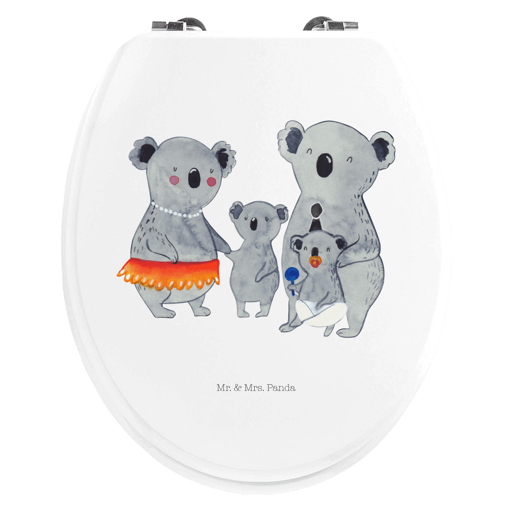 Motiv WC Sitz Koala Familie Klobrille, Klodeckel, Toilettendeckel, WC-Sitz, Toilette, Familie, Vatertag, Muttertag, Bruder, Schwester, Mama, Papa, Oma, Opa, Koala, Koalas, Family, Kinder, Geschwister, Familienleben