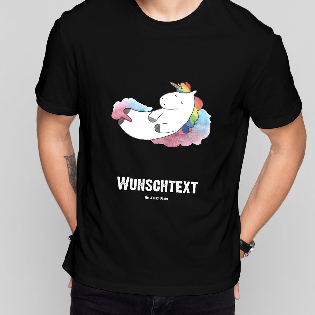 Personalisiertes T-Shirt Einhorn Wolke 7 T-Shirt Personalisiert, T-Shirt mit Namen, T-Shirt mit Aufruck, Männer, Frauen, Wunschtext, Bedrucken, Einhorn, Einhörner, Einhorn Deko, Pegasus, Unicorn, verliebt, Menschen, witzig, lustig, Geschenk, Glaube, Realität, Lächeln