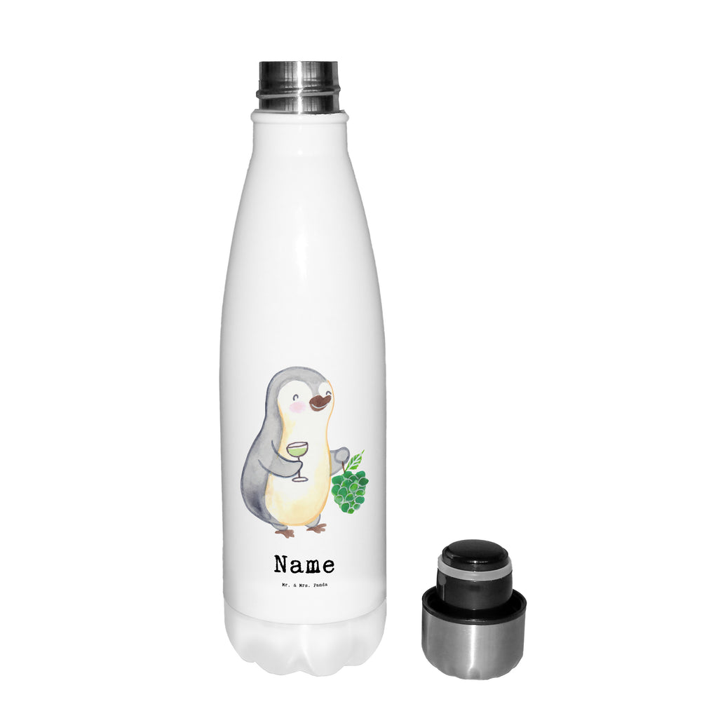 Personalisierte Thermosflasche Weinhändler mit Herz Personalisierte Isolierflasche, Personalisierte Thermoflasche, Personalisierte Trinkflasche, Trinkflasche Mit Namen, Wunschname, Bedrucken, Namensflasche, Beruf, Ausbildung, Jubiläum, Abschied, Rente, Kollege, Kollegin, Geschenk, Schenken, Arbeitskollege, Mitarbeiter, Firma, Danke, Dankeschön