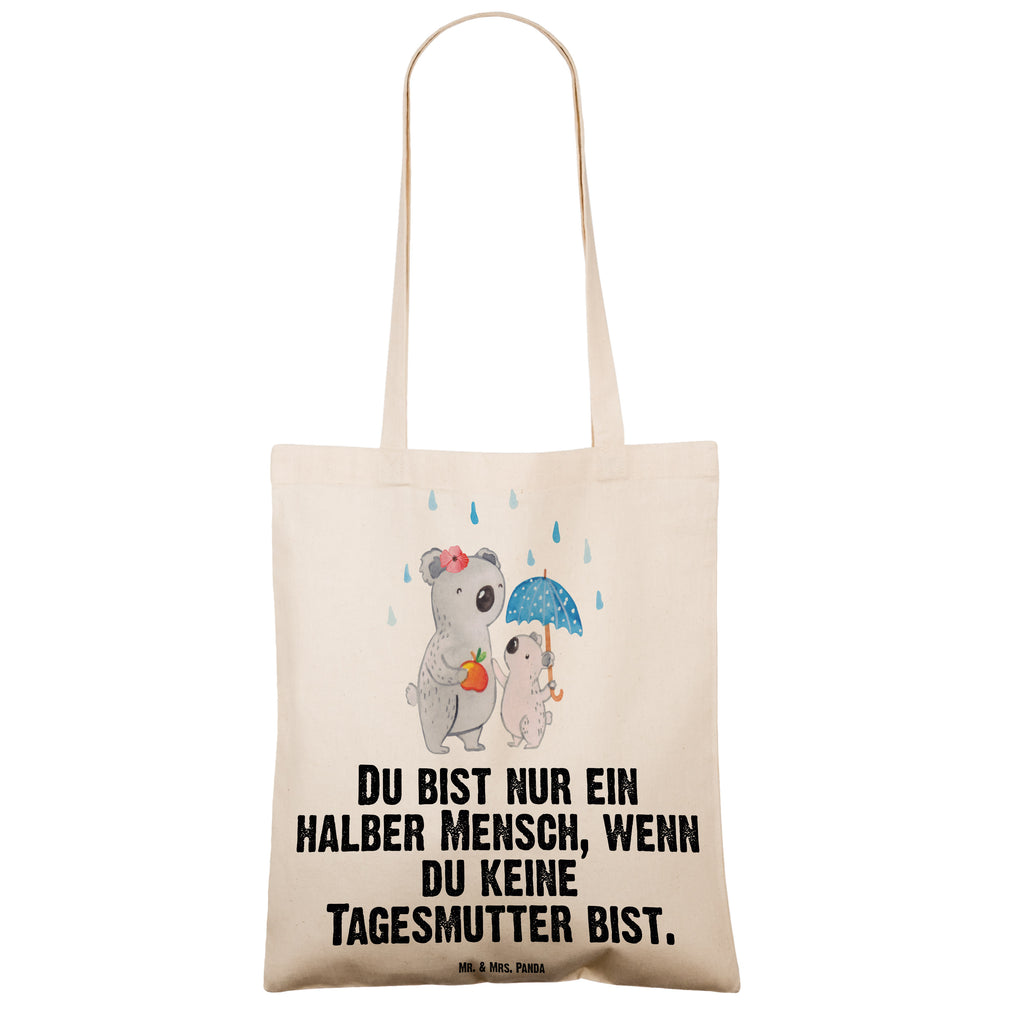 Tragetasche Tagesmutter mit Herz Beuteltasche, Beutel, Einkaufstasche, Jutebeutel, Stoffbeutel, Tasche, Shopper, Umhängetasche, Strandtasche, Schultertasche, Stofftasche, Tragetasche, Badetasche, Jutetasche, Einkaufstüte, Laptoptasche, Beruf, Ausbildung, Jubiläum, Abschied, Rente, Kollege, Kollegin, Geschenk, Schenken, Arbeitskollege, Mitarbeiter, Firma, Danke, Dankeschön