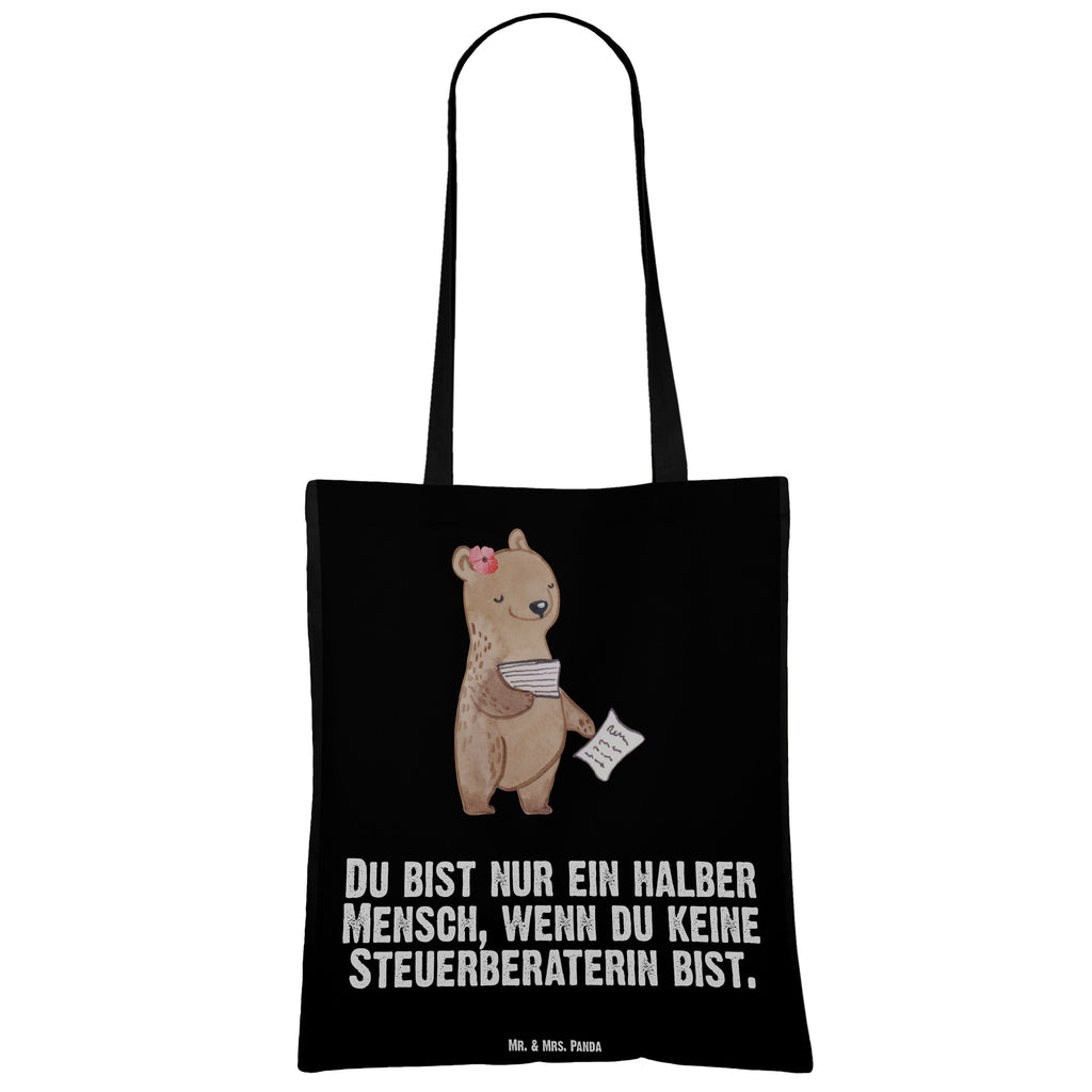 Tragetasche Steuerberaterin mit Herz Beuteltasche, Beutel, Einkaufstasche, Jutebeutel, Stoffbeutel, Tasche, Shopper, Umhängetasche, Strandtasche, Schultertasche, Stofftasche, Tragetasche, Badetasche, Jutetasche, Einkaufstüte, Laptoptasche, Beruf, Ausbildung, Jubiläum, Abschied, Rente, Kollege, Kollegin, Geschenk, Schenken, Arbeitskollege, Mitarbeiter, Firma, Danke, Dankeschön