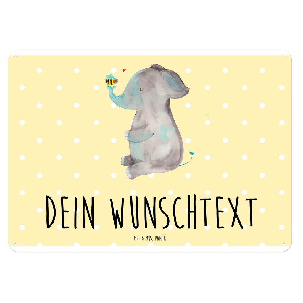 Personalisiertes Blechschild Elefant & Biene Blechschild, Metallschild, Geschenk Schild, Schild, Magnet-Metall-Schild, Deko Schild, Wandschild, Wand-Dekoration, Türschild, Tiermotive, Gute Laune, lustige Sprüche, Tiere, Elefant, Biene, Liebe, Liebesbeweis, Jahrestag, Liebesgeschenk, Heiratsantrag, Hochzeitsgeschenk, Liebesspruch