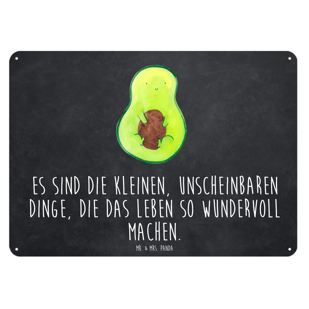 Blechschild Avocado Kern Blechschild, Metallschild, Geschenk Schild, Schild, Magnet-Metall-Schild, Deko Schild, Wandschild, Wand-Dekoration, Türschild, Avocado, Veggie, Vegan, Gesund, Avokado, Avocadokern, Kern, Pflanze, Spruch Leben