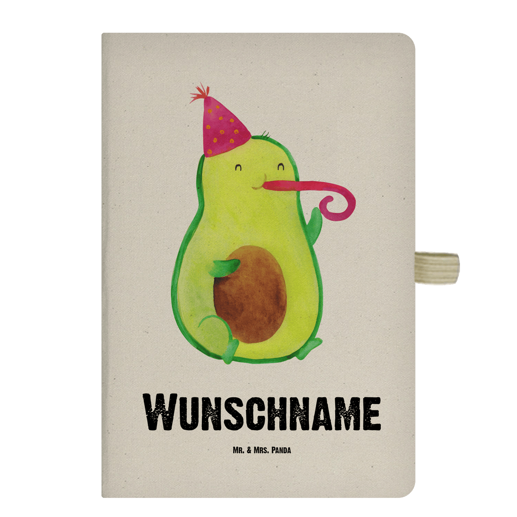 DIN A4 Personalisiertes Notizbuch Avocado Partyhupe Personalisiertes Notizbuch, Notizbuch mit Namen, Notizbuch bedrucken, Personalisierung, Namensbuch, Namen, Avocado, Veggie, Vegan, Gesund, Party, Feierlichkeit, Feier, Fete, Geburtstag, Gute Laune, Tröte