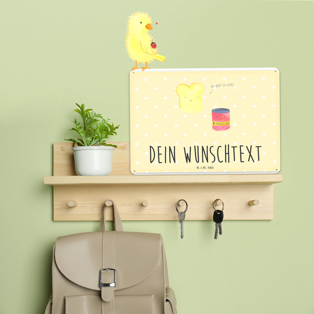 Personalisiertes Blechschild Toast Marmelade Blechschild, Metallschild, Geschenk Schild, Schild, Magnet-Metall-Schild, Deko Schild, Wandschild, Wand-Dekoration, Türschild, Tiermotive, Gute Laune, lustige Sprüche, Tiere, Toast, Marmelade, Dreamteam, süße Postkarte, süß, Küche Deko, Küche Spruch, Frühstück Einladung, Brot, Toastbrot