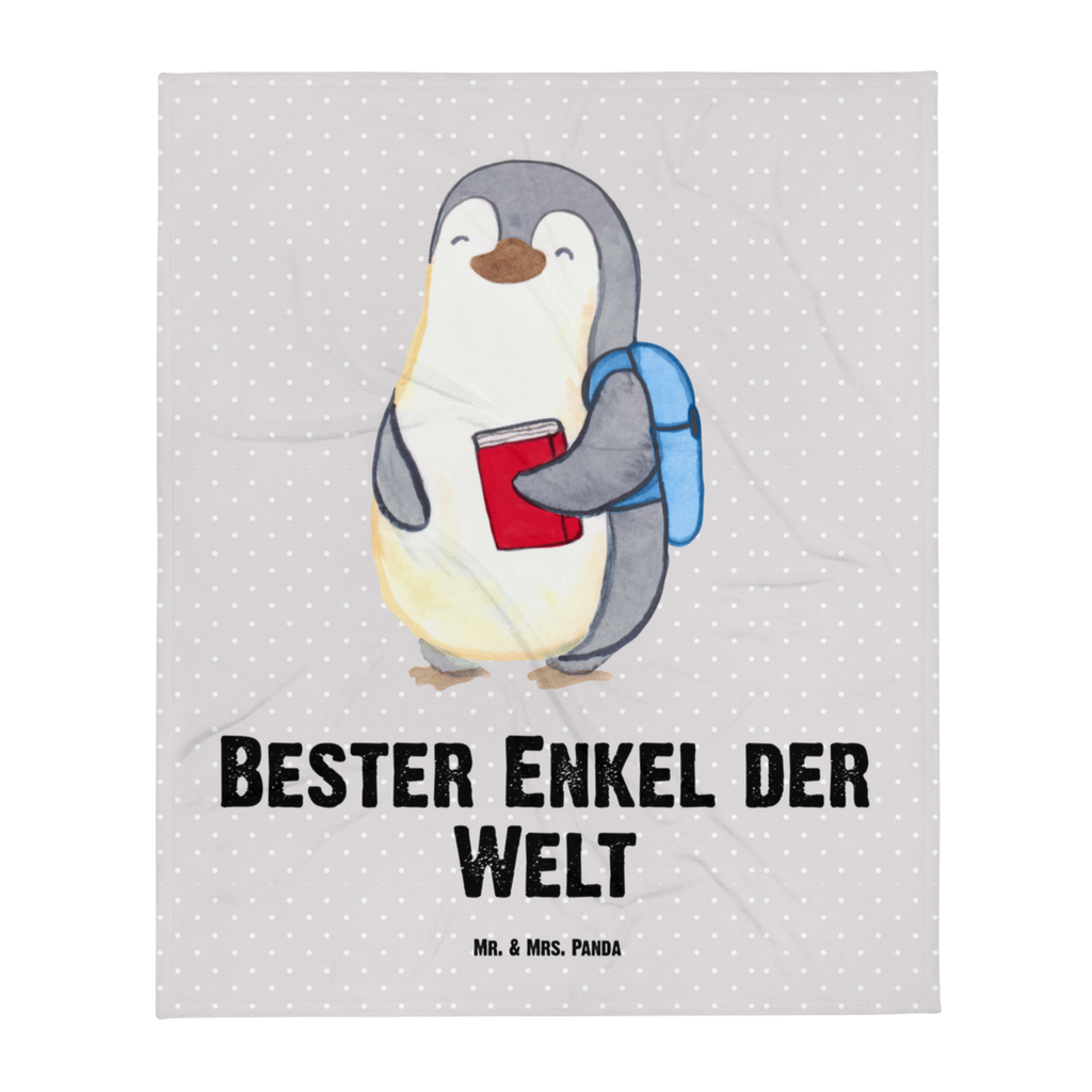 Kuscheldecke Pinguin Bester Enkel der Welt Decke, Wohndecke, Tagesdecke, Wolldecke, Sofadecke, für, Dankeschön, Geschenk, Schenken, Geburtstag, Geburtstagsgeschenk, Geschenkidee, Danke, Bedanken, Mitbringsel, Freude machen, Geschenktipp, Enkel, Enkelkind, Enkelsohn, Oma, Opa, Kind von Tochter, Kind von Sohn, Taufe, Großsohn