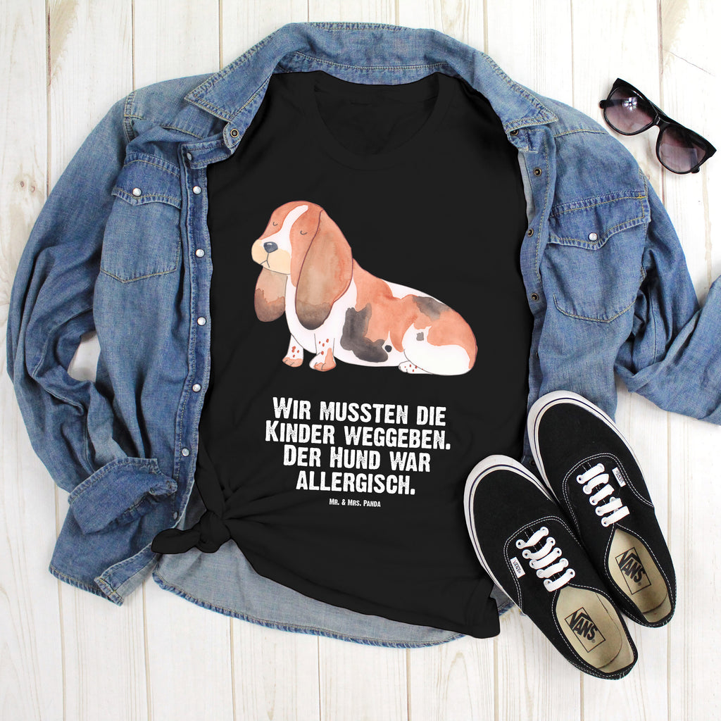 T-Shirt Standard Hund Basset Hound T-Shirt, Shirt, Tshirt, Lustiges T-Shirt, T-Shirt mit Spruch, Party, Junggesellenabschied, Jubiläum, Geburstag, Herrn, Damen, Männer, Frauen, Schlafshirt, Nachthemd, Sprüche, Hund, Hundemotiv, Haustier, Hunderasse, Tierliebhaber, Hundebesitzer, Basset Hound, Basset, Hundeliebe, kinderlos