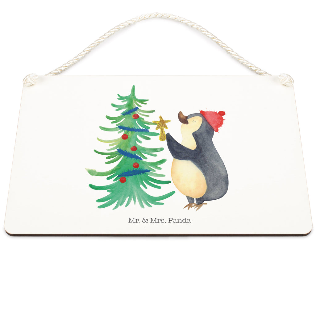 Deko Schild Pinguin Weihnachtsbaum Dekoschild, Deko Schild, Schild, Tür Schild, Türschild, Holzschild, Wandschild, Wanddeko, Winter, Weihnachten, Weihnachtsdeko, Nikolaus, Advent, Heiligabend, Wintermotiv, Pinguin