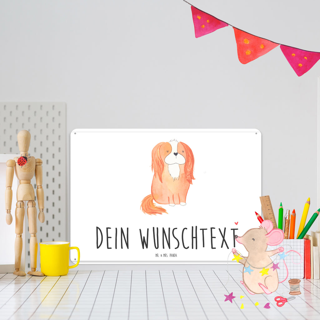 Personalisiertes Blechschild Hund Cavalier King Charles Spaniel Blechschild, Metallschild, Geschenk Schild, Schild, Magnet-Metall-Schild, Deko Schild, Wandschild, Wand-Dekoration, Türschild, Hund, Hundemotiv, Haustier, Hunderasse, Tierliebhaber, Hundebesitzer, Sprüche, Cavalier King Charles Spaniel, Cockerspaniel, Spaniel, Spruch, schönster Hund