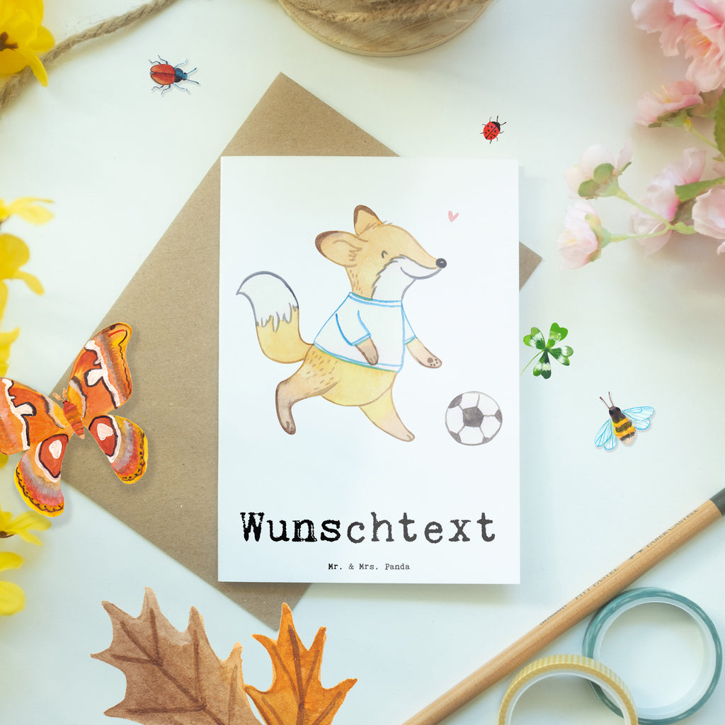 Personalisierte Grußkarte Fuchs Fußball spielen Personalisierte Grußkarte, Personalisiertere Klappkarte, Personalisierte Einladungskarte, Personalisierte Glückwunschkarte, Personalisierte Hochzeitskarte, Personalisierte Geburtstagskarte, Grußkarte mit Namen, Grußkarte selber drucken, Grußkarte selbst gestalten, Grußkarte mit persönlichen Nachrichten, Grußkarte als Geldgeschenk, Grußkarten personalisiert, Personalisierte Karte, Geschenk, Sport, Sportart, Hobby, Schenken, Danke, Dankeschön, Auszeichnung, Gewinn, Sportler, Fußball spielen, Fußballtraining, Fußballverein, Fußballmannschaft, Fußball Turnier, Punktspiele, Fußball