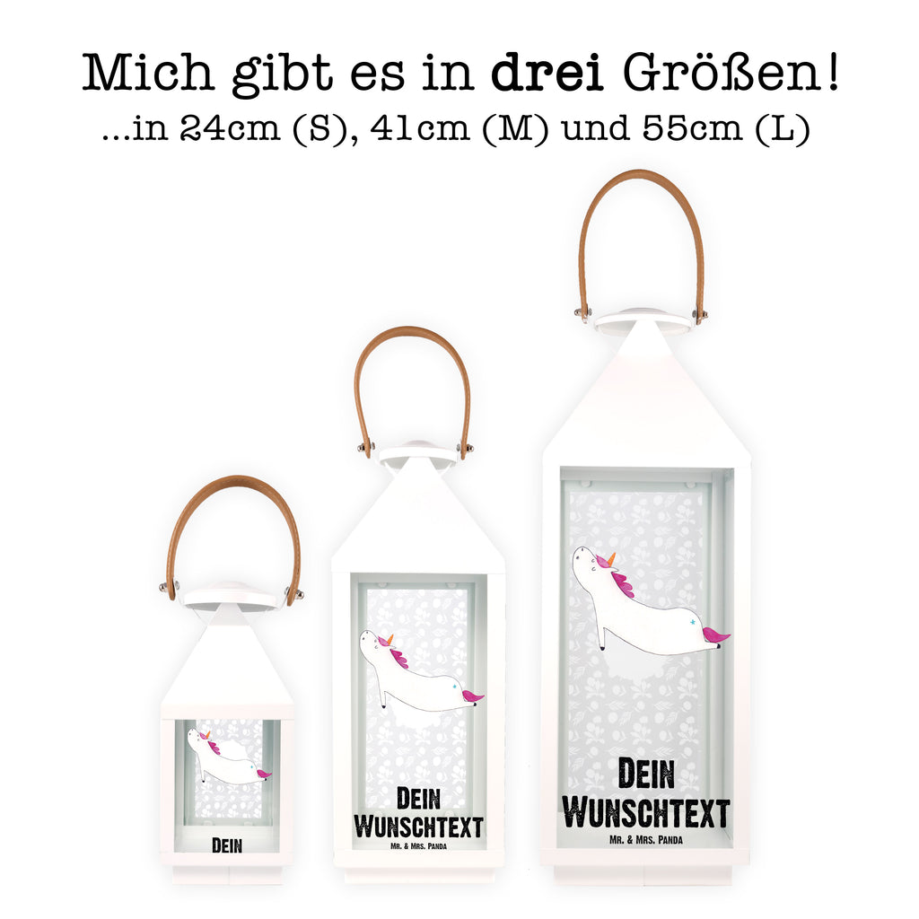 Personalisierte Deko Laterne Einhorn Yoga Gartenlampe, Gartenleuchte, Gartendekoration, Gartenlicht, Laterne kleine Laternen, XXL Laternen, Laterne groß, Einhorn, Einhörner, Einhorn Deko, Pegasus, Unicorn, Yoga, Namaste, Achtsamkeit, Entspannung, Joga, Yogamatte, Sport, lustig, witzig, süß