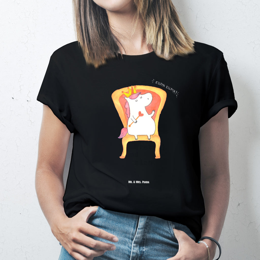 T-Shirt Standard Einhorn König T-Shirt, Shirt, Tshirt, Lustiges T-Shirt, T-Shirt mit Spruch, Party, Junggesellenabschied, Jubiläum, Geburstag, Herrn, Damen, Männer, Frauen, Schlafshirt, Nachthemd, Sprüche, Einhorn, Einhörner, Einhorn Deko, Pegasus, Unicorn, König, Präsident, Bundeskanzler, Herrscher, Kaiser, Prinzessin, Krone