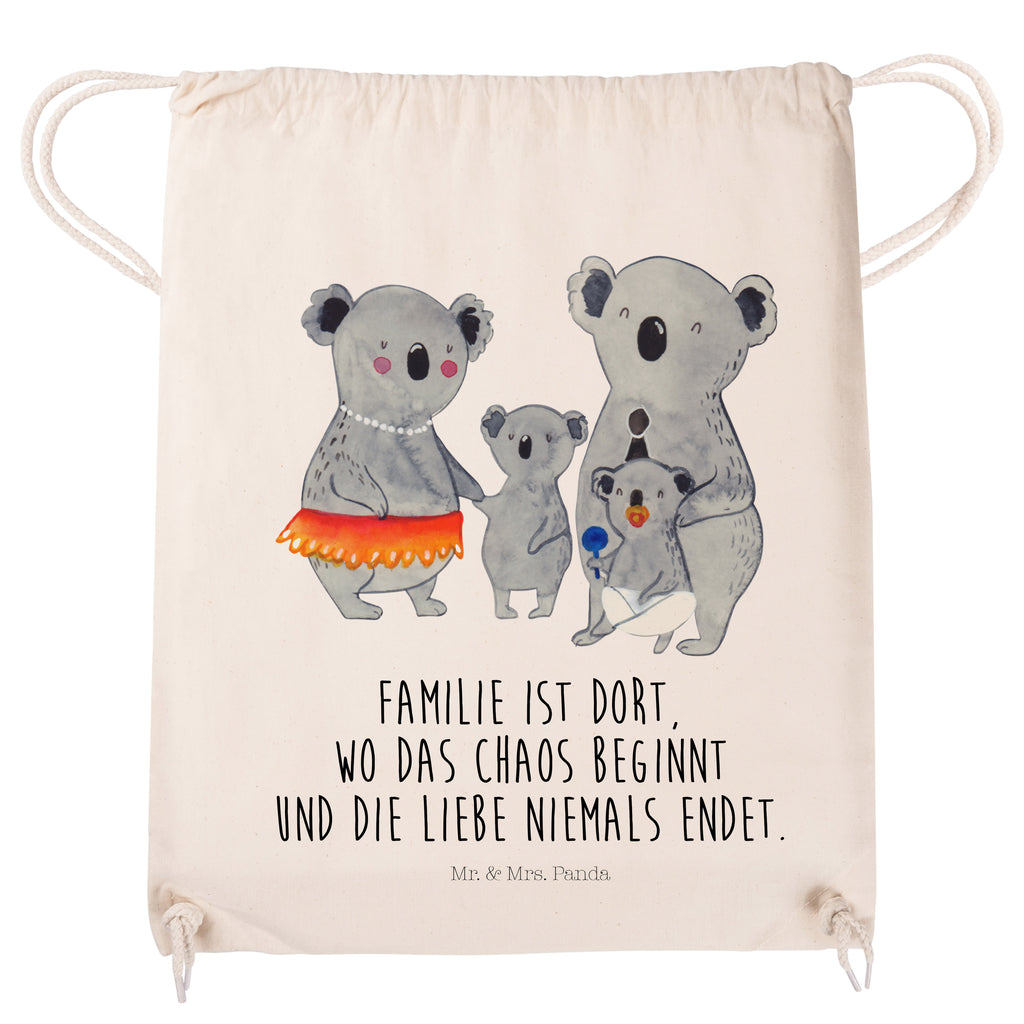 Sportbeutel Koala Familie Sportbeutel, Turnbeutel, Beutel, Sporttasche, Tasche, Stoffbeutel, Sportbeutel Kinder, Gymsack, Beutel Rucksack, Kleine Sporttasche, Sportzubehör, Turnbeutel Baumwolle, Familie, Vatertag, Muttertag, Bruder, Schwester, Mama, Papa, Oma, Opa, Koala, Koalas, Family, Kinder, Geschwister, Familienleben