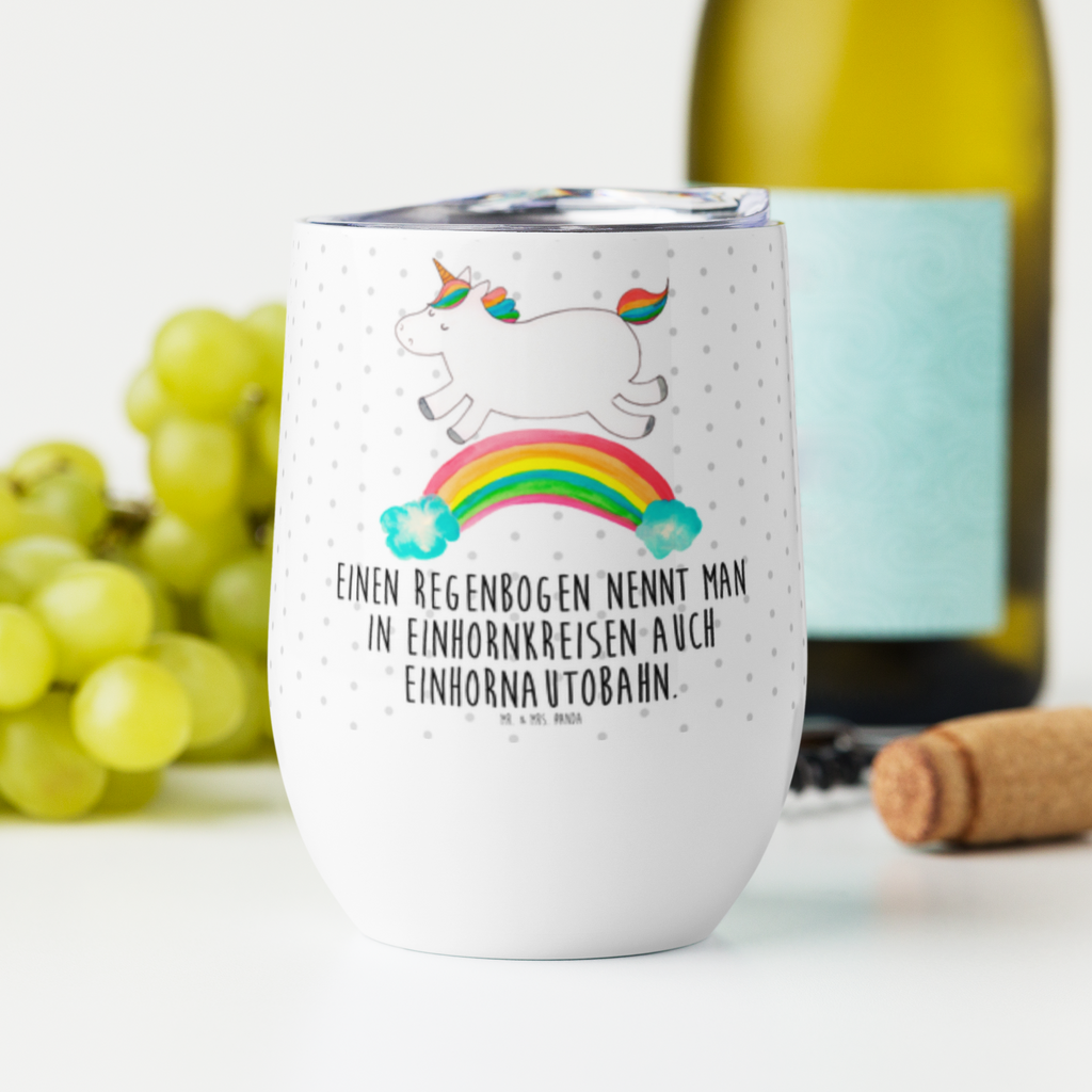 Weinbecher Einhorn Regenbogen Weinbecher, Glühwein Becher, Heißgetränke, Trinkbecher, Weinkelch, Weingläser, hochwertiger Weinbecher, Weinbecher Reisen, Weinbecher unterwegs, Thermobecher, Glühweinbecher, Einhorn, Einhörner, Einhorn Deko, Pegasus, Unicorn, Regenbogen, Glitzer, Einhornpower, Erwachsenwerden, Einhornautobahn