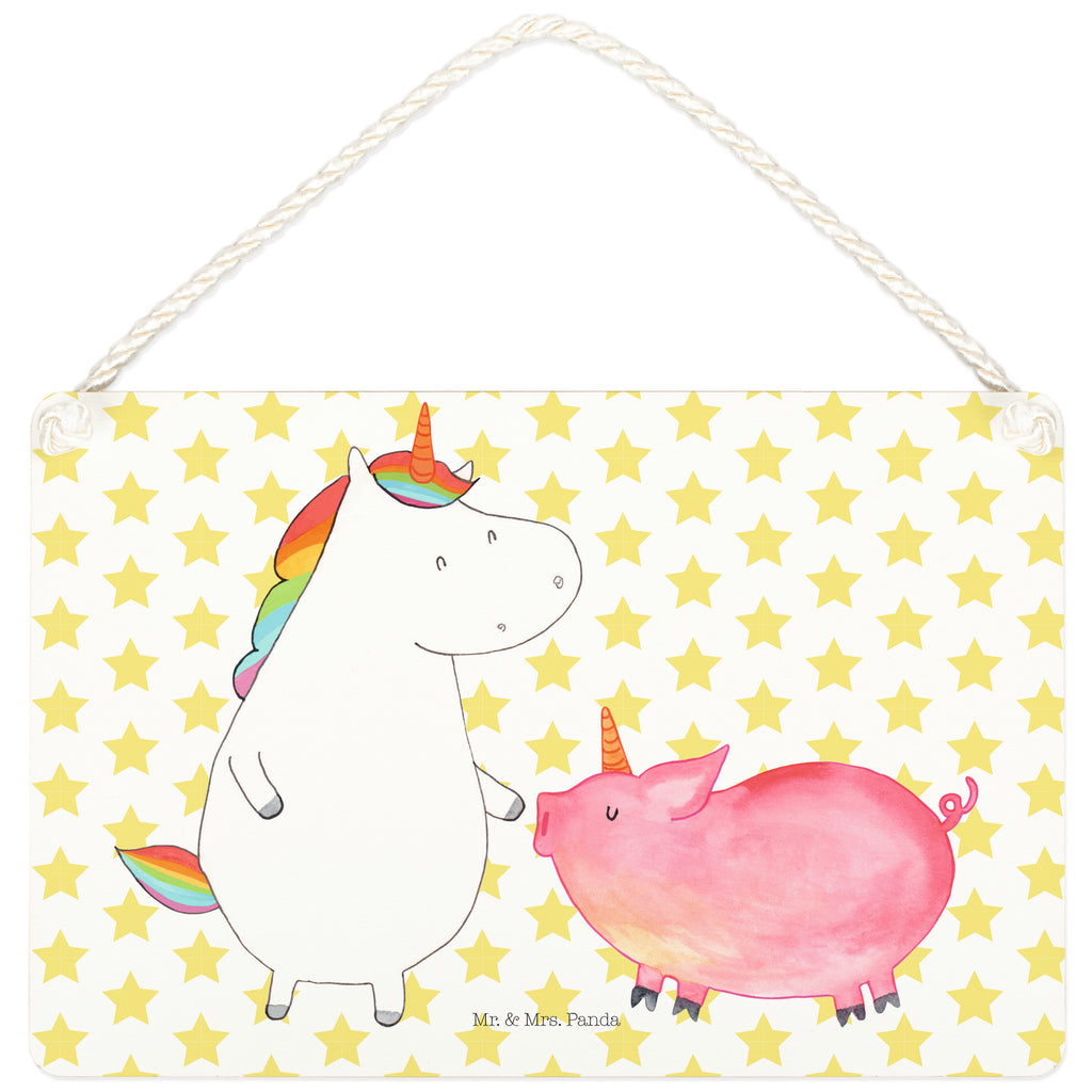 Deko Schild Einhorn + Schweinhorn Dekoschild, Deko Schild, Schild, Tür Schild, Türschild, Holzschild, Wandschild, Wanddeko, Einhorn, Einhörner, Einhorn Deko, Pegasus, Unicorn, Freundschaft, Schweinhorn, Schwein, Freundin, Schweinchen