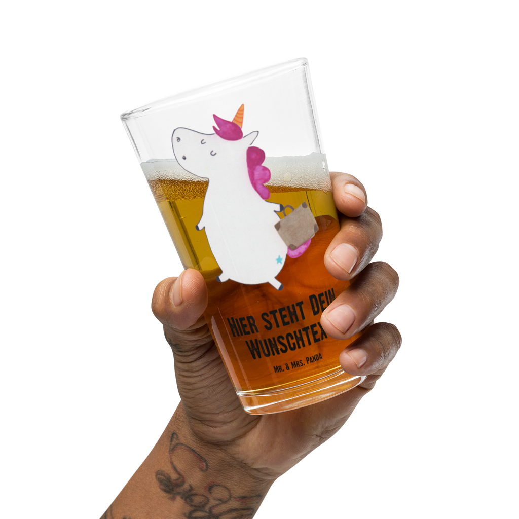 Personalisiertes Trinkglas Einhorn Koffer Personalisiertes Trinkglas, Personalisiertes Glas, Personalisiertes Pint Glas, Personalisiertes Bierglas, Personalisiertes Cocktail Glas, Personalisiertes Wasserglas, Glas mit Namen, Glas selber bedrucken, Wunschtext, Selbst drucken, Wunschname, Einhorn, Einhörner, Einhorn Deko, Pegasus, Unicorn, unicorn, Koffer, Verreisen, Reise, Gepäck, Abenteuer, Erwachsen, Kind, albern, Spaß, lustig, witzig