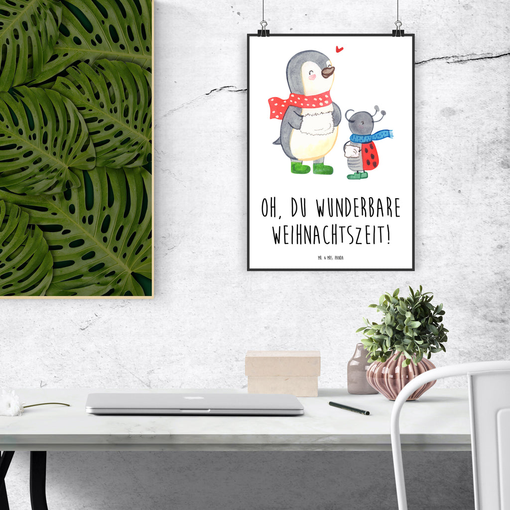 Poster Smörle Winterzeit Poster, Wandposter, Bild, Wanddeko, Küchenposter, Kinderposter, Wanddeko Bild, Raumdekoration, Wanddekoration, Handgemaltes Poster, Mr. & Mrs. Panda Poster, Designposter, Kunstdruck, Posterdruck, Winter, Weihnachten, Weihnachtsdeko, Nikolaus, Advent, Heiligabend, Wintermotiv, Weihnachtszeit, Weihnachtsgruß, Weihnachten Grüße