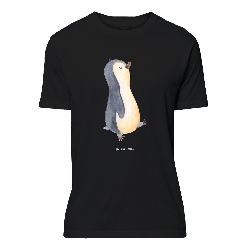 T-Shirt Standard Pinguin marschierend T-Shirt, Shirt, Tshirt, Lustiges T-Shirt, T-Shirt mit Spruch, Party, Junggesellenabschied, Jubiläum, Geburstag, Herrn, Damen, Männer, Frauen, Schlafshirt, Nachthemd, Sprüche, Pinguin, Pinguine, Frühaufsteher, Langschläfer, Bruder, Schwester, Familie