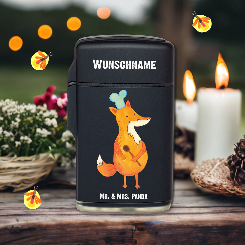 Personalisiertes Feuerzeug Fuchs Koch Personalisiertes Feuerzeug, Personalisiertes Gas-Feuerzeug, Personalisiertes Sturmfeuerzeug, Fuchs, Füchse, Koch Geschenk, Küche Spruch, Küche Deko, Köche, Bäcker, Party Spruch, Spruch lustig, witzig