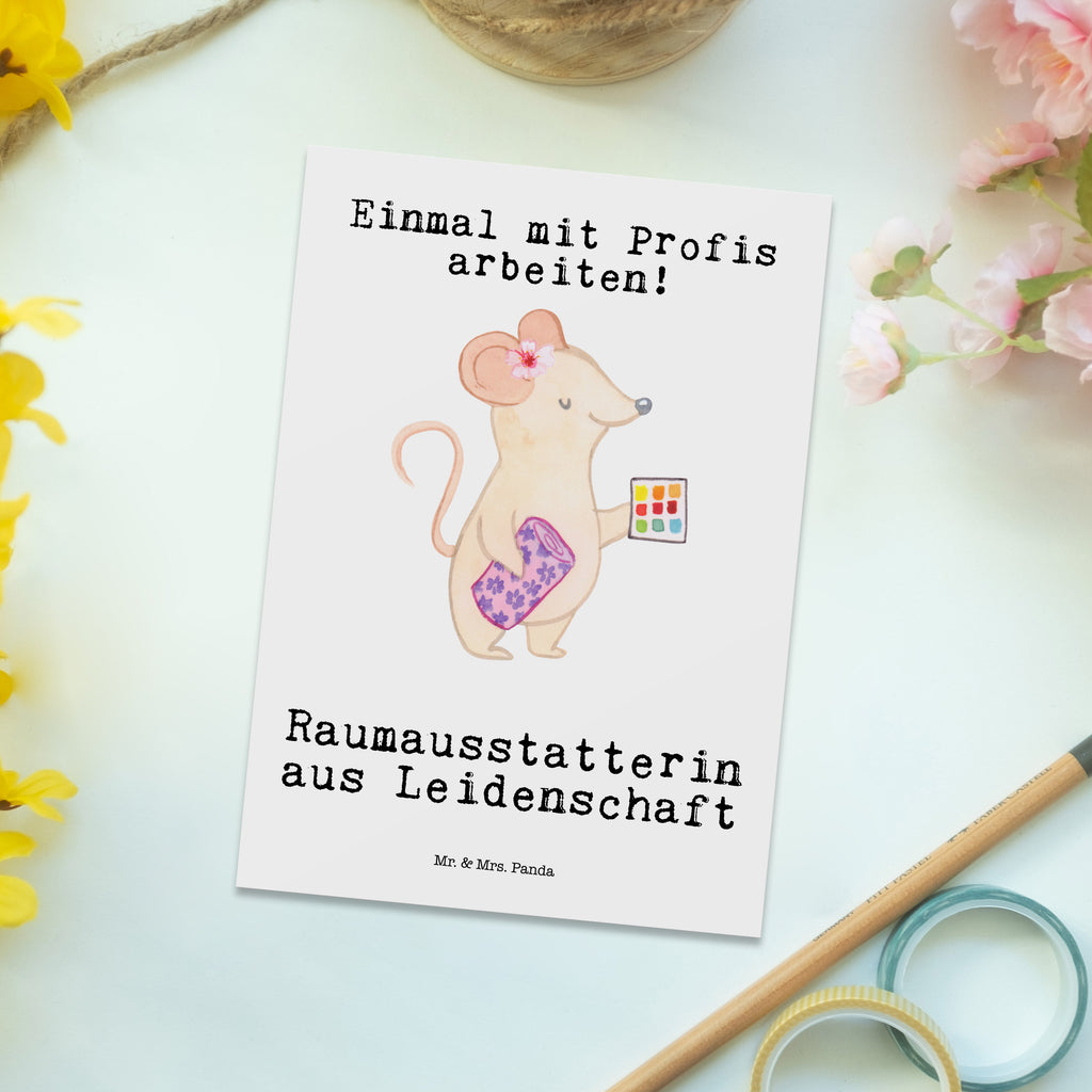 Postkarte Raumausstatterin aus Leidenschaft Postkarte, Karte, Geschenkkarte, Grußkarte, Einladung, Ansichtskarte, Geburtstagskarte, Einladungskarte, Dankeskarte, Ansichtskarten, Einladung Geburtstag, Einladungskarten Geburtstag, Beruf, Ausbildung, Jubiläum, Abschied, Rente, Kollege, Kollegin, Geschenk, Schenken, Arbeitskollege, Mitarbeiter, Firma, Danke, Dankeschön