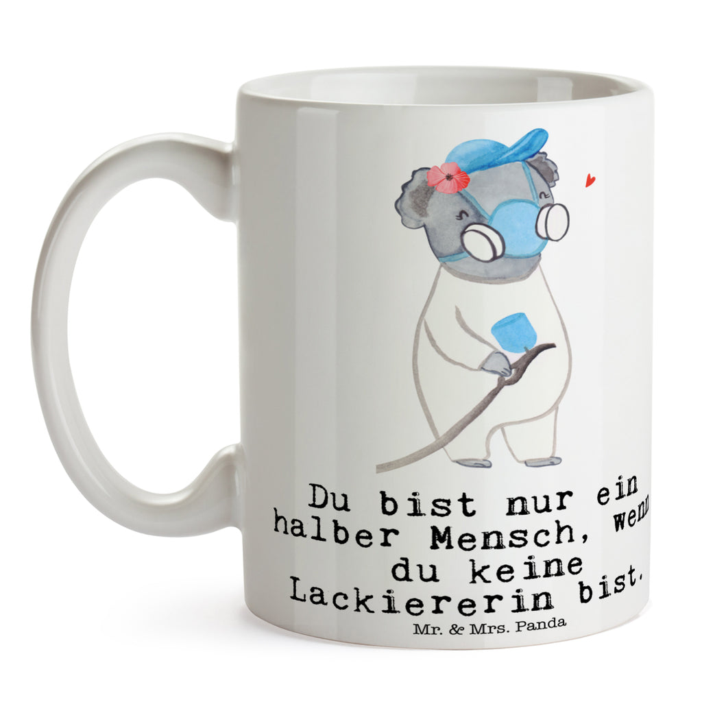 Tasse Lackiererin mit Herz Tasse, Kaffeetasse, Teetasse, Becher, Kaffeebecher, Teebecher, Keramiktasse, Porzellantasse, Büro Tasse, Geschenk Tasse, Tasse Sprüche, Tasse Motive, Kaffeetassen, Tasse bedrucken, Designer Tasse, Cappuccino Tassen, Schöne Teetassen, Beruf, Ausbildung, Jubiläum, Abschied, Rente, Kollege, Kollegin, Geschenk, Schenken, Arbeitskollege, Mitarbeiter, Firma, Danke, Dankeschön, Lackiererin, Lackierermeisterin, Werkstatt Lackiererin, Gesellenprüfung