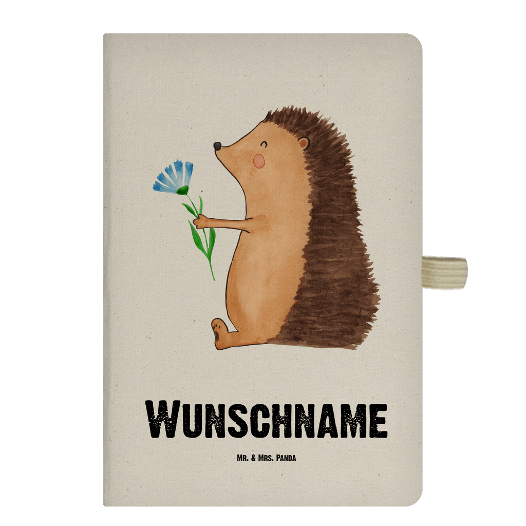 DIN A4 Personalisiertes Notizbuch Igel mit Blume Personalisiertes Notizbuch, Notizbuch mit Namen, Notizbuch bedrucken, Personalisierung, Namensbuch, Namen, Tiermotive, Gute Laune, lustige Sprüche, Tiere, Igel, Gute Besserung, Genesungswünsche, Krankheit, Krankenhaus, krank, Besuch