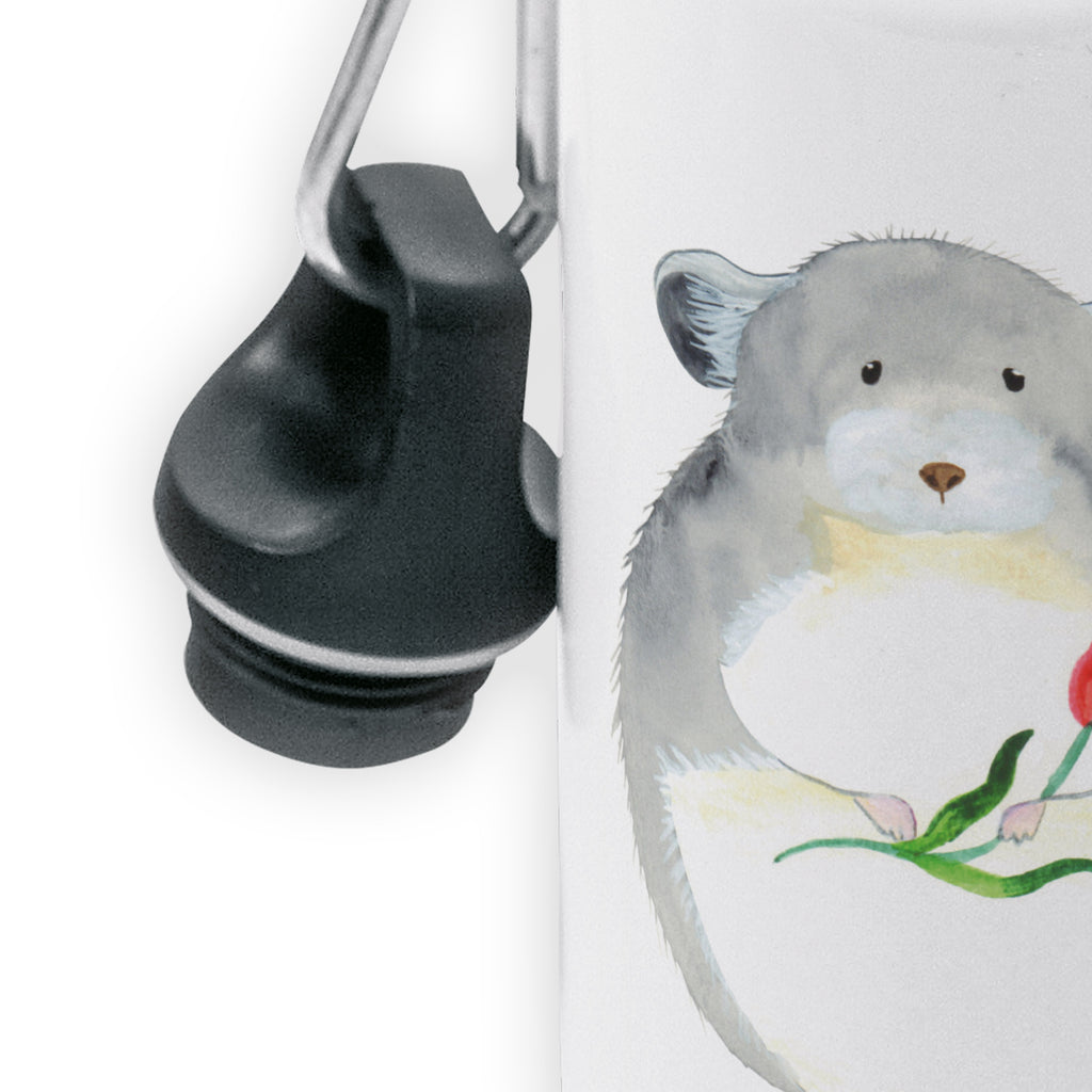 Kindertrinkflasche Chinchilla Blume Kindertrinkflasche, Kinder Trinkflasche, Trinkflasche, Flasche, Kinderflasche, Kinder, Kids, Kindergarten Flasche, Grundschule, Jungs, Mädchen, Tiermotive, Gute Laune, lustige Sprüche, Tiere, Chinchilla, Chinchillas, Liebeskummer, Kummer, Depressionen, traurig sein, Chaos, Glücklichsein, Büro, Büroalltag