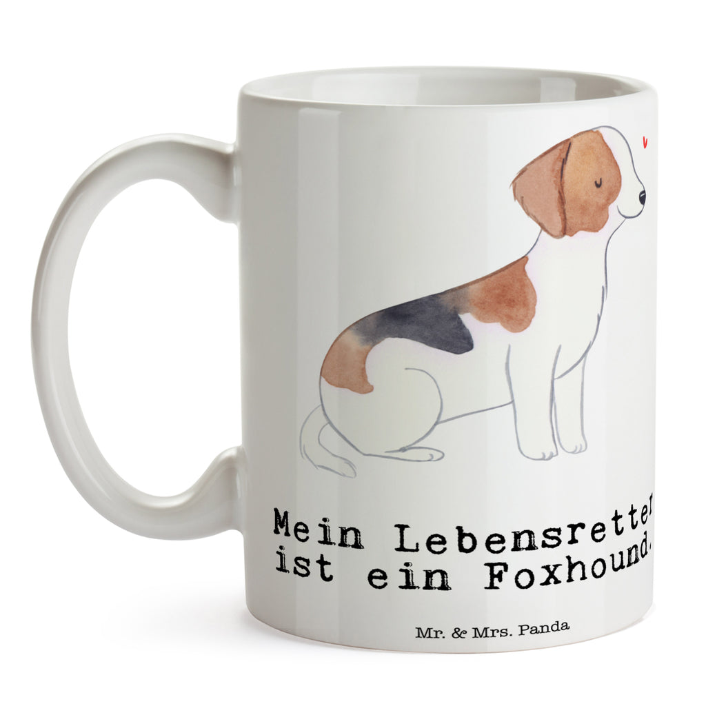 Tasse Foxhound Lebensretter Tasse, Kaffeetasse, Teetasse, Becher, Kaffeebecher, Teebecher, Keramiktasse, Porzellantasse, Büro Tasse, Geschenk Tasse, Tasse Sprüche, Tasse Motive, Kaffeetassen, Tasse bedrucken, Designer Tasse, Cappuccino Tassen, Schöne Teetassen, Hund, Hunderasse, Rassehund, Hundebesitzer, Geschenk, Tierfreund, Schenken, Welpe, Foxhound, Jagdhund, Laufhund