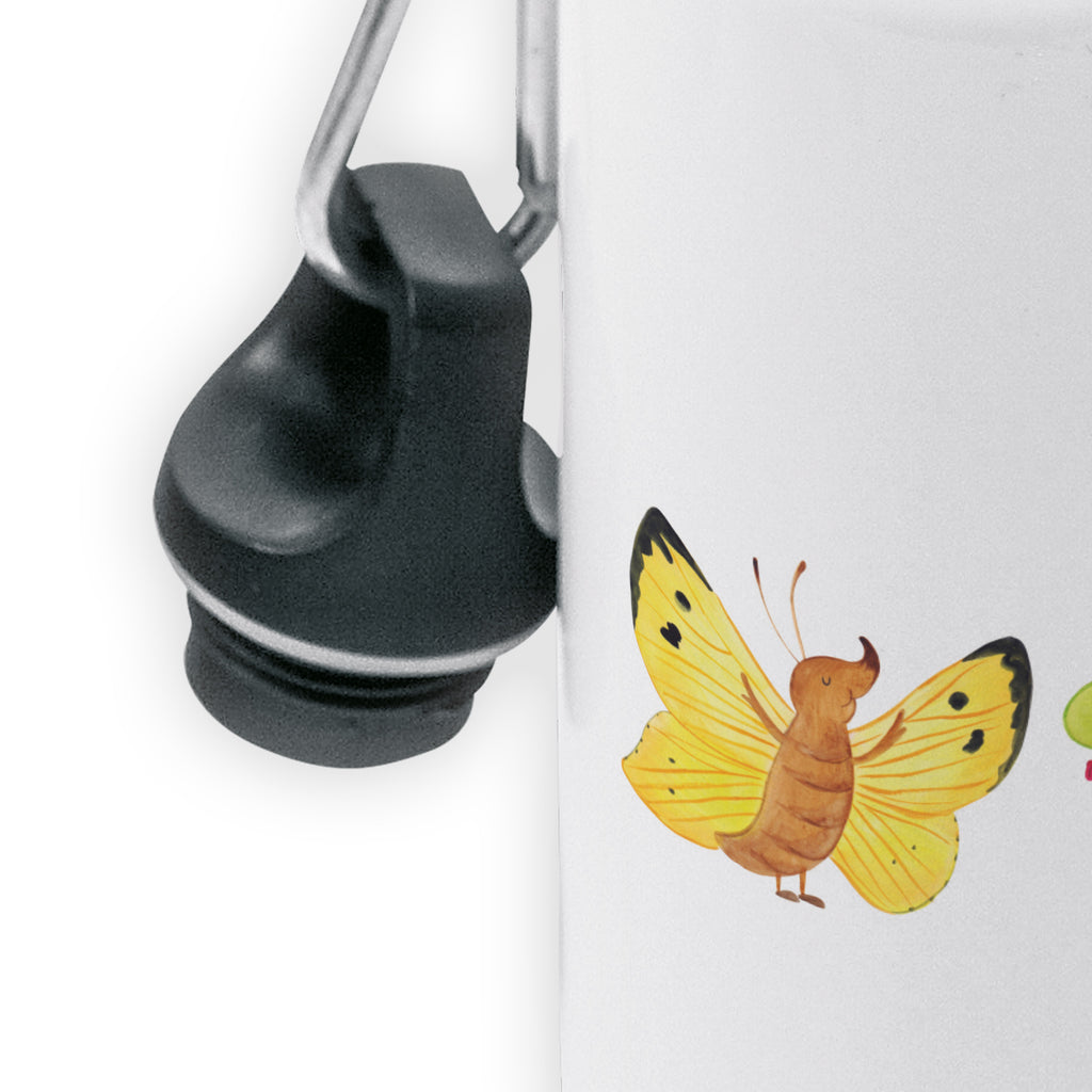 Kindertrinkflasche Raupe & Schmetterling Kindertrinkflasche, Kinder Trinkflasche, Trinkflasche, Flasche, Kinderflasche, Kinder, Kids, Kindergarten Flasche, Grundschule, Jungs, Mädchen, Tiermotive, Gute Laune, lustige Sprüche, Tiere, Raupe, Schmetterling, Zitronenfalter, Entwicklung, Erwachsen werden, Kokon, Hut, Hütchen, Schönheit, Aufwachsen