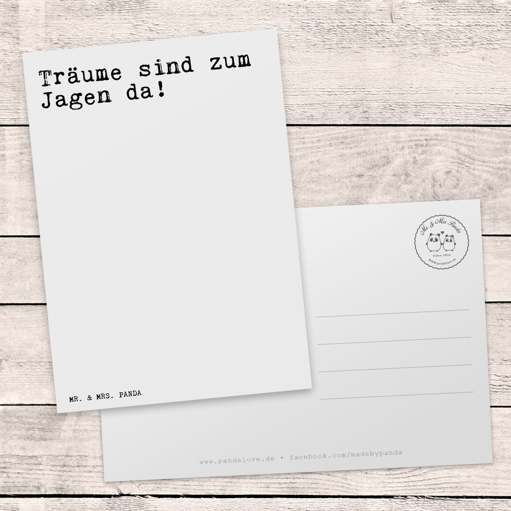 Postkarte Träume sind zum Jagen... Postkarte, Karte, Geschenkkarte, Grußkarte, Einladung, Ansichtskarte, Geburtstagskarte, Einladungskarte, Dankeskarte, Ansichtskarten, Einladung Geburtstag, Einladungskarten Geburtstag, Spruch, Sprüche, lustige Sprüche, Weisheiten, Zitate, Spruch Geschenke, Spruch Sprüche Weisheiten Zitate Lustig Weisheit Worte